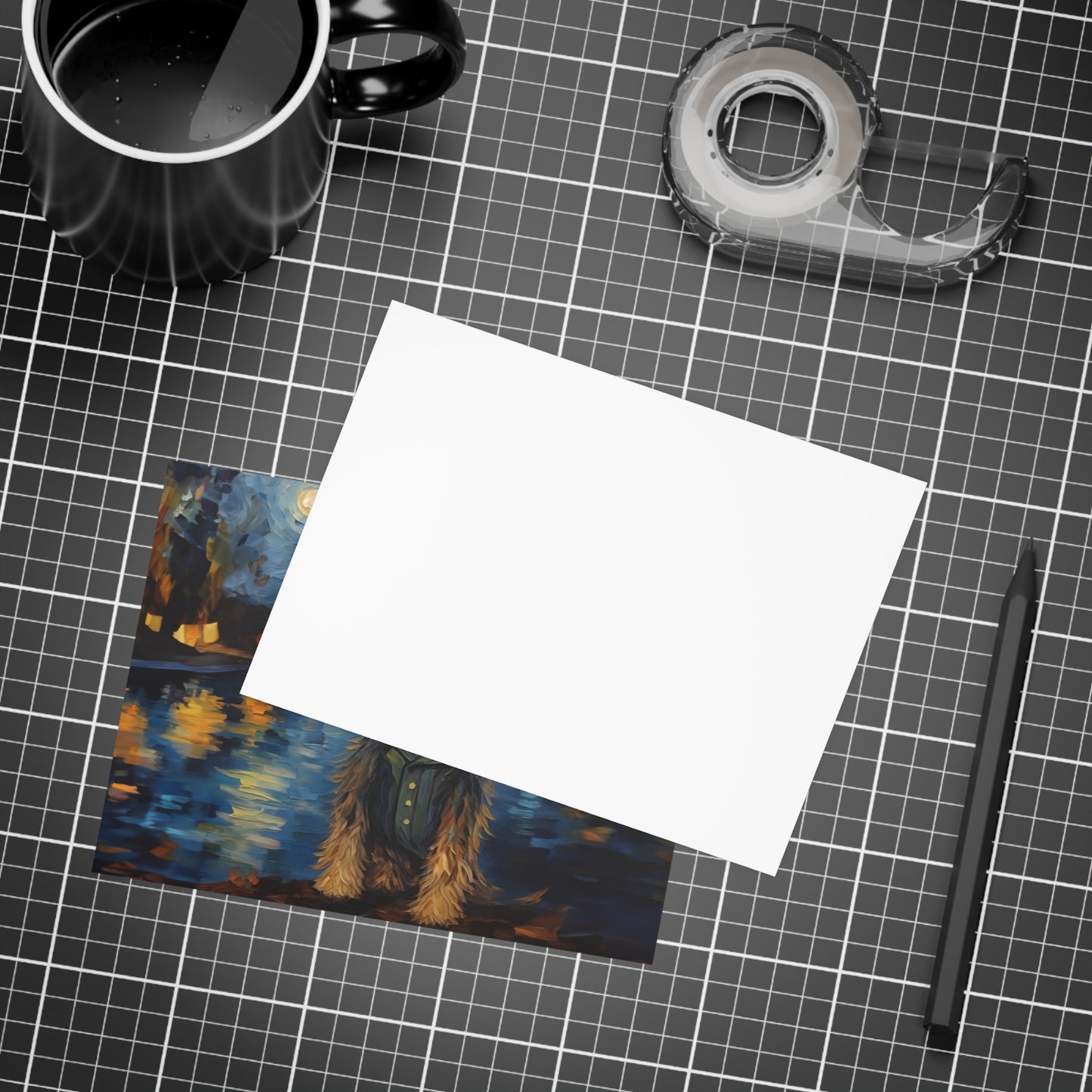 Yorkie Van Gogh Postcards