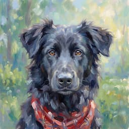 AI pet portrait style 1