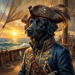 AI pet portrait style 14