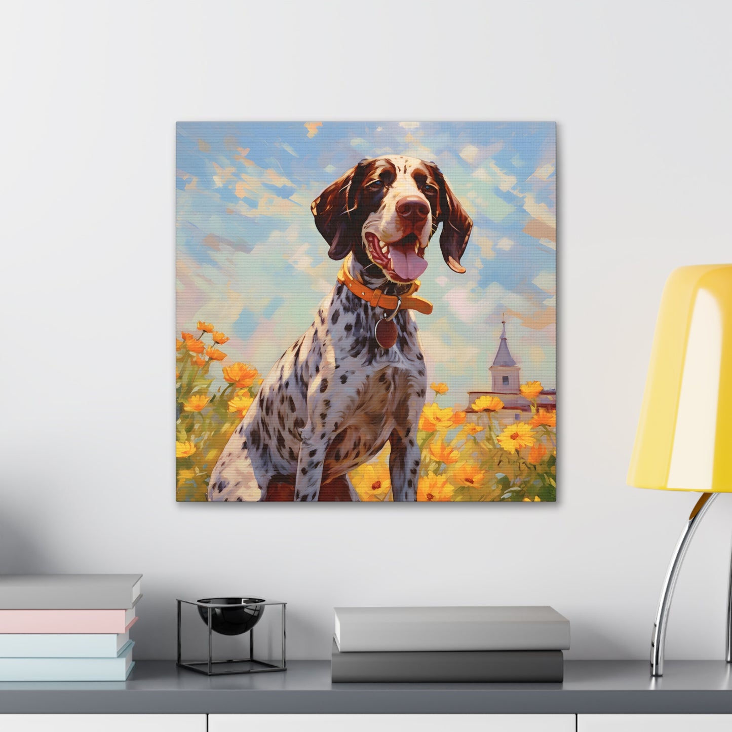 German Shorthaired Pointer Monet Canvas Print