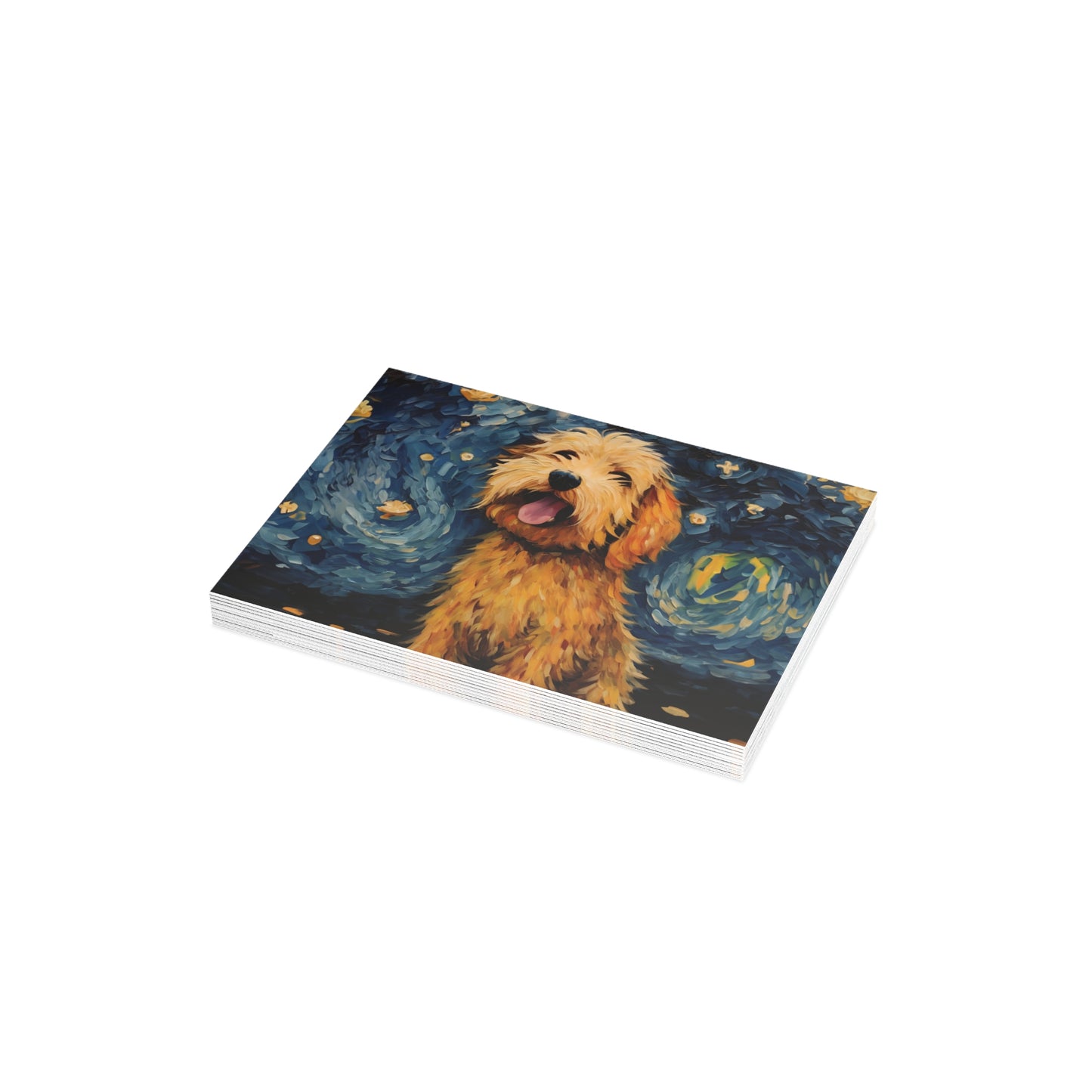 Golden Doodle Van Gogh Postcards