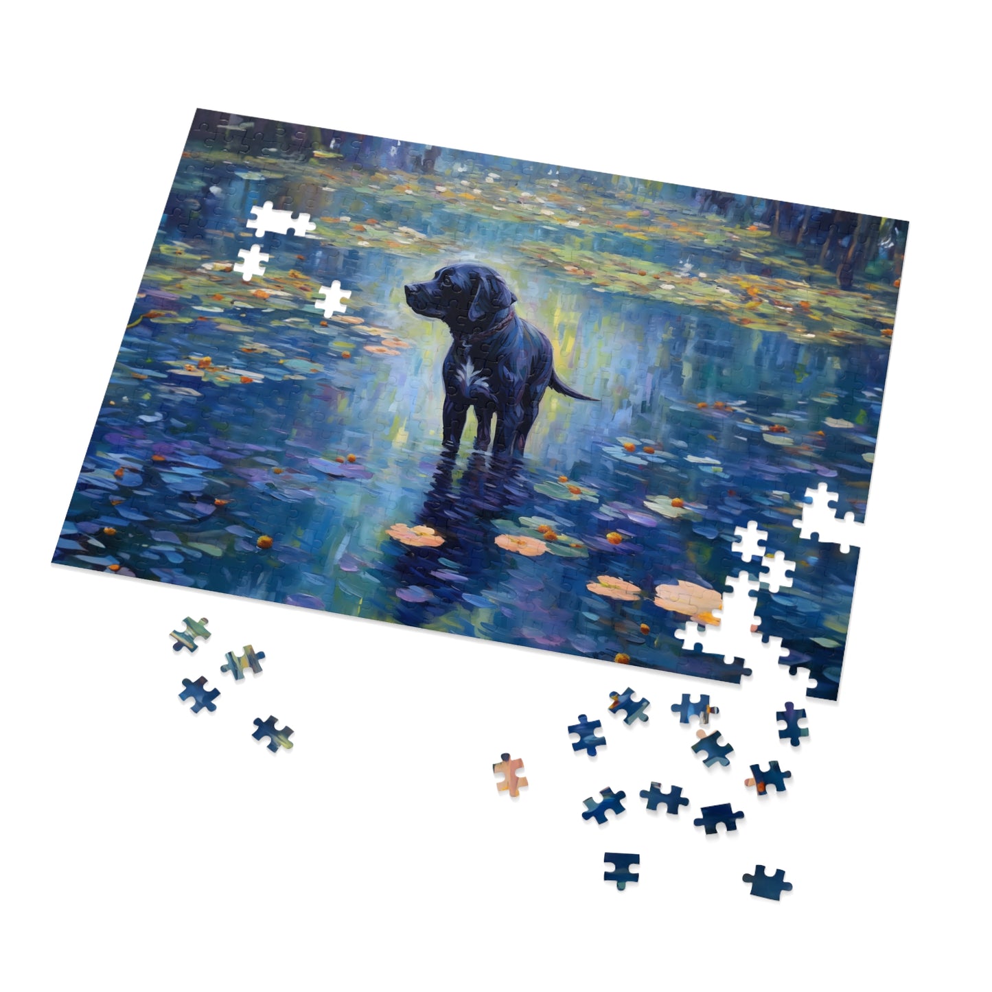 Labrador Retriever Monet Puzzle (30, 110, 252, 500,1000-Piece)