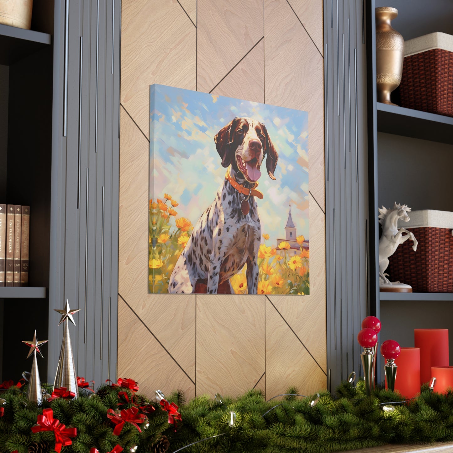 German Shorthaired Pointer Monet Canvas Print