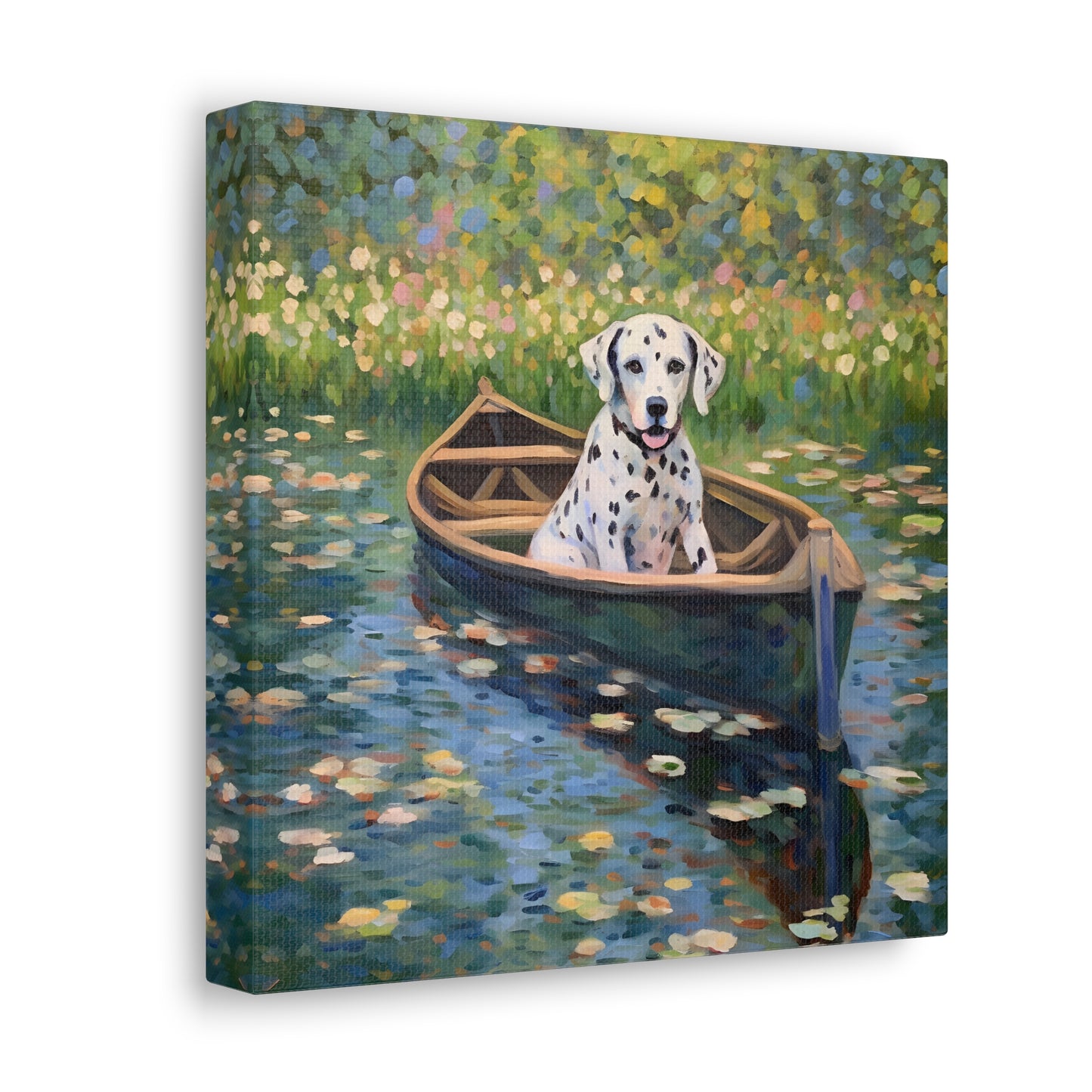 Dalmatian Monet Canvas Print