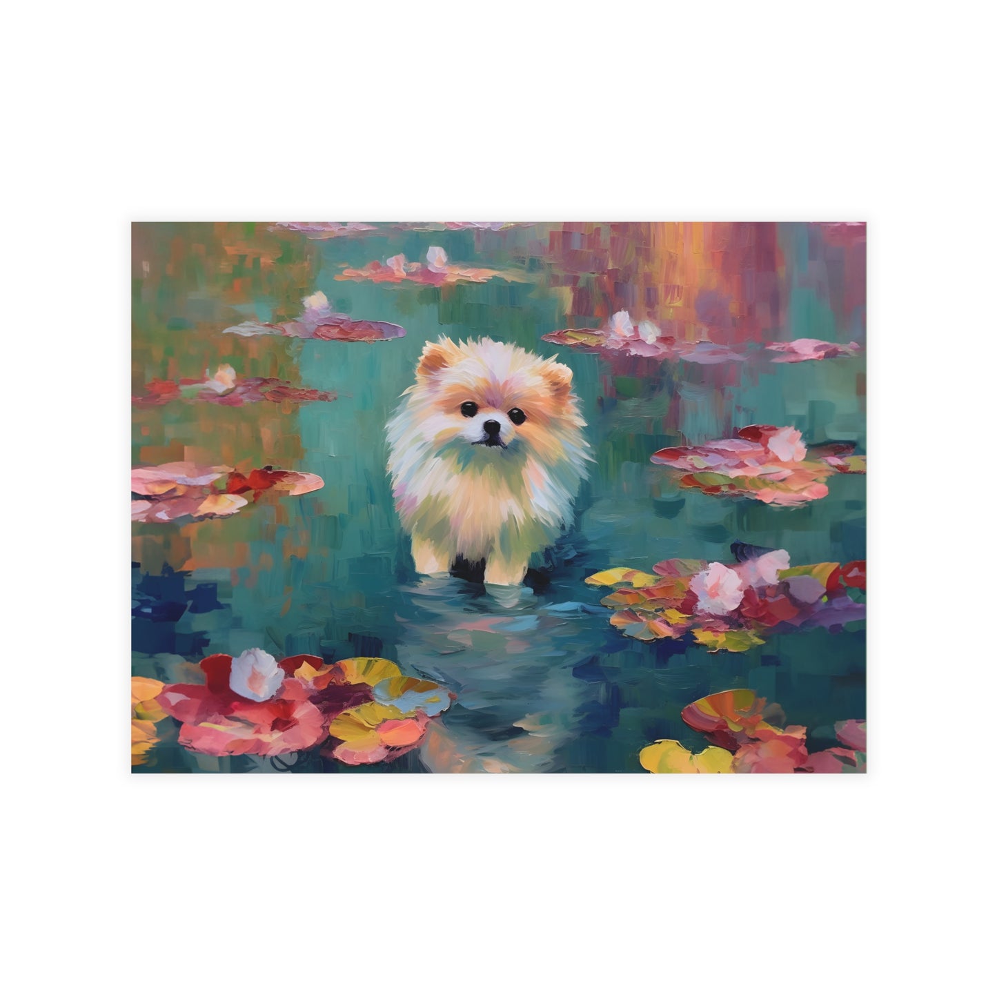 Pomeranian Monet Postcards