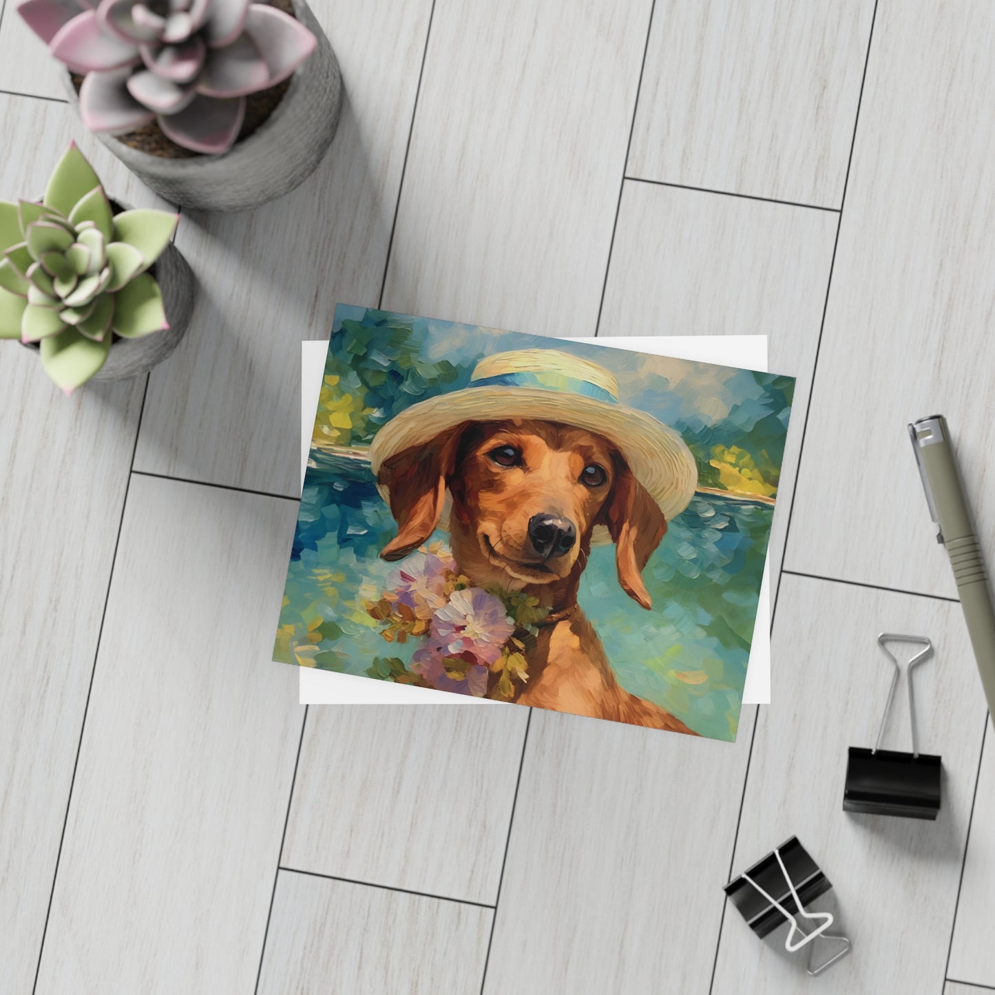 Dachshund Monet Postcards