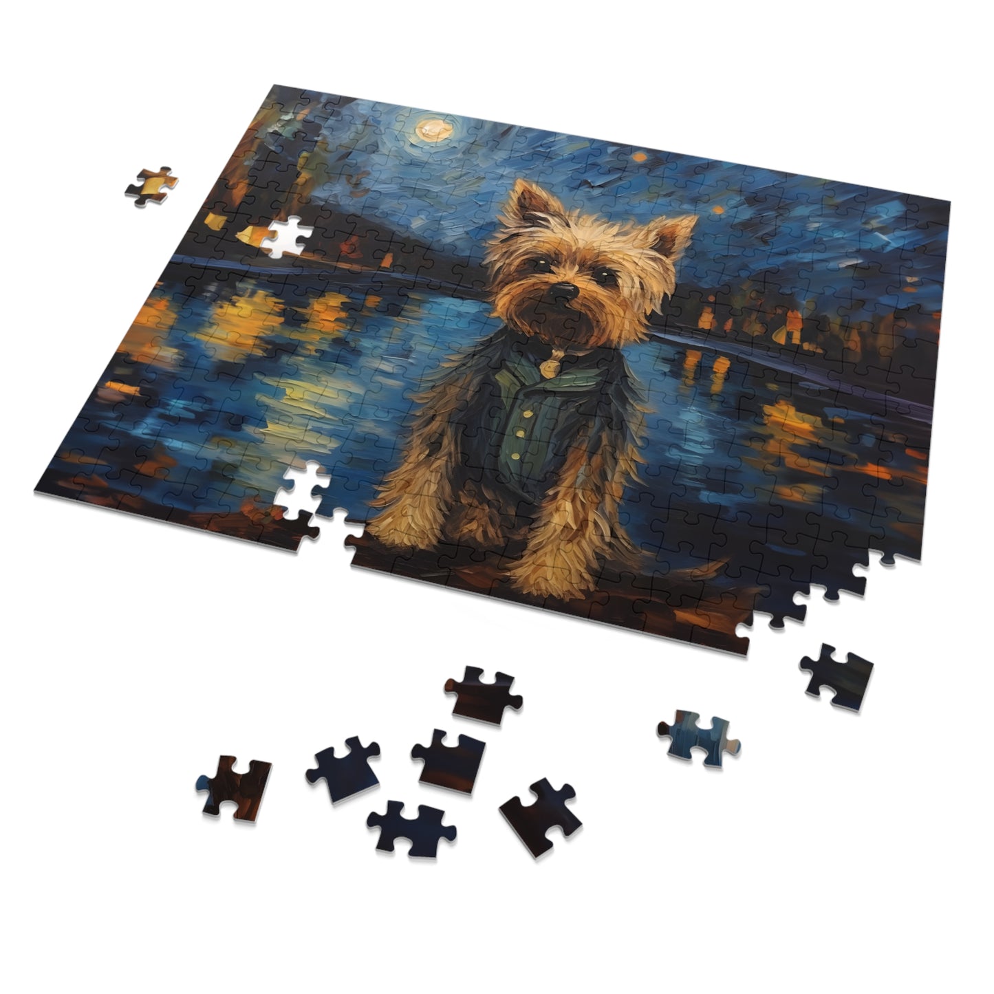 Yorkie Van Gogh Puzzle (30, 110, 252, 500,1000-Piece)