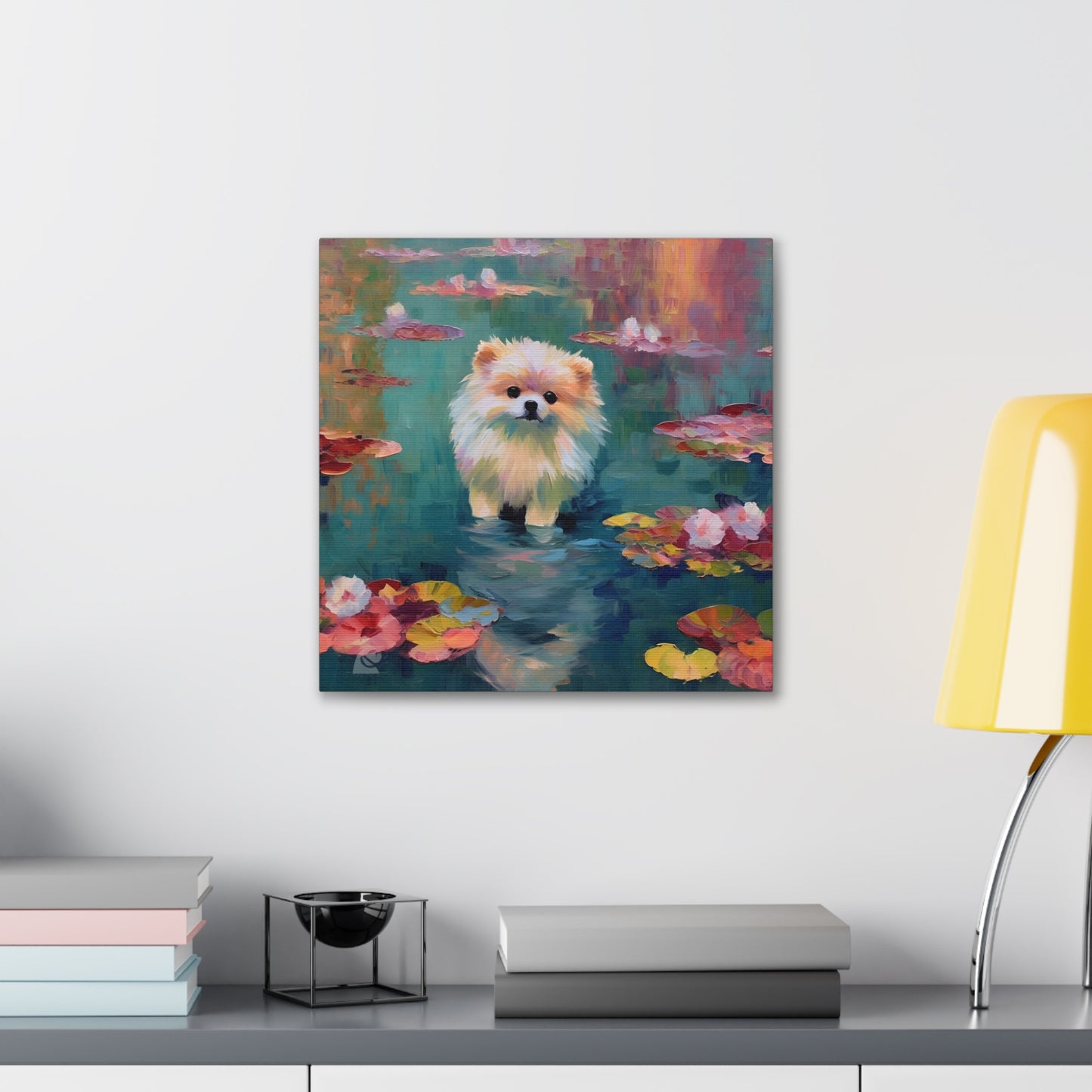 Pomeranian Monet Canvas Print