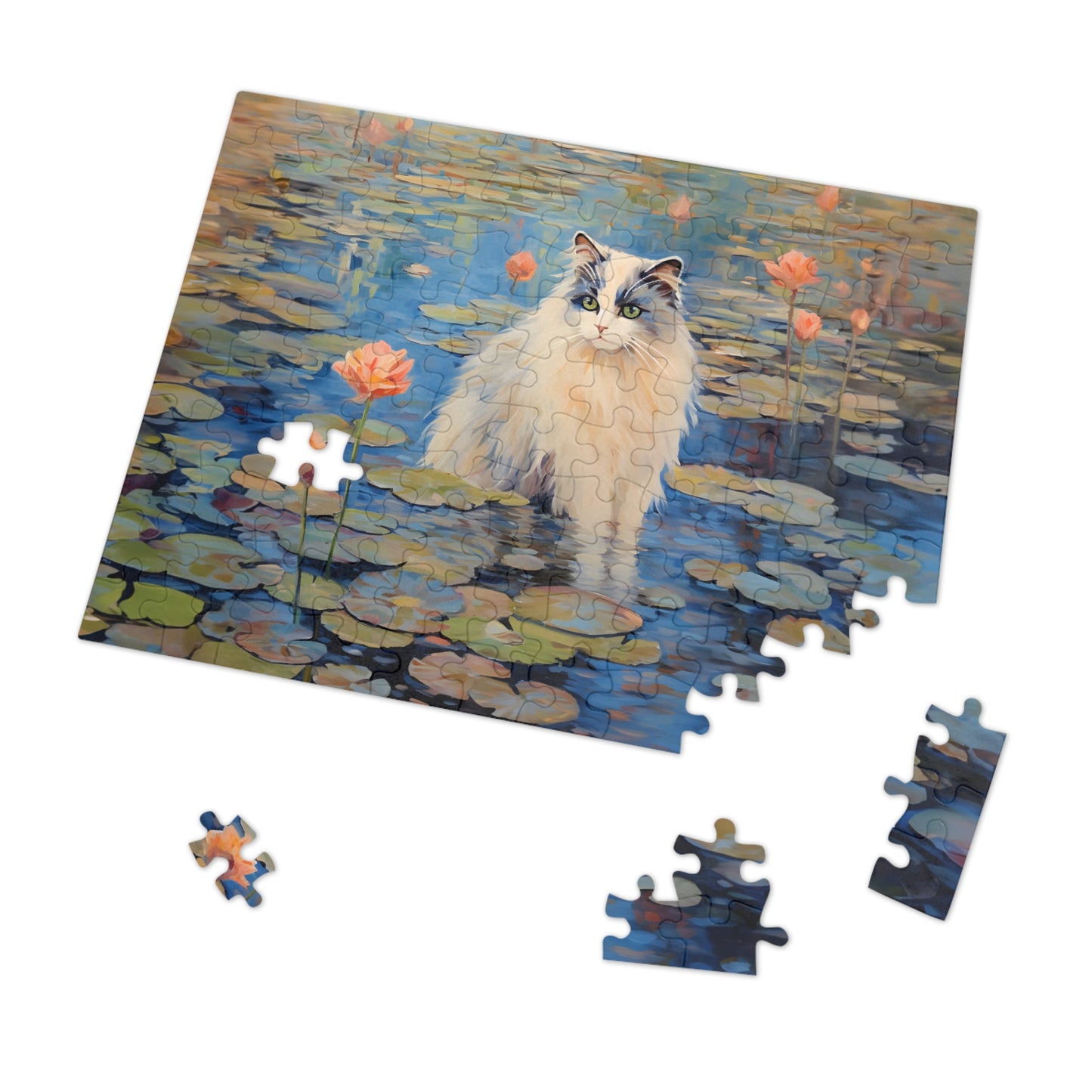 Cat Monet Puzzle (30, 110, 252, 500,1000-Piece)