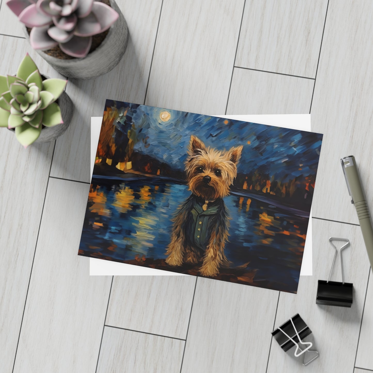 Yorkie Van Gogh Postcards