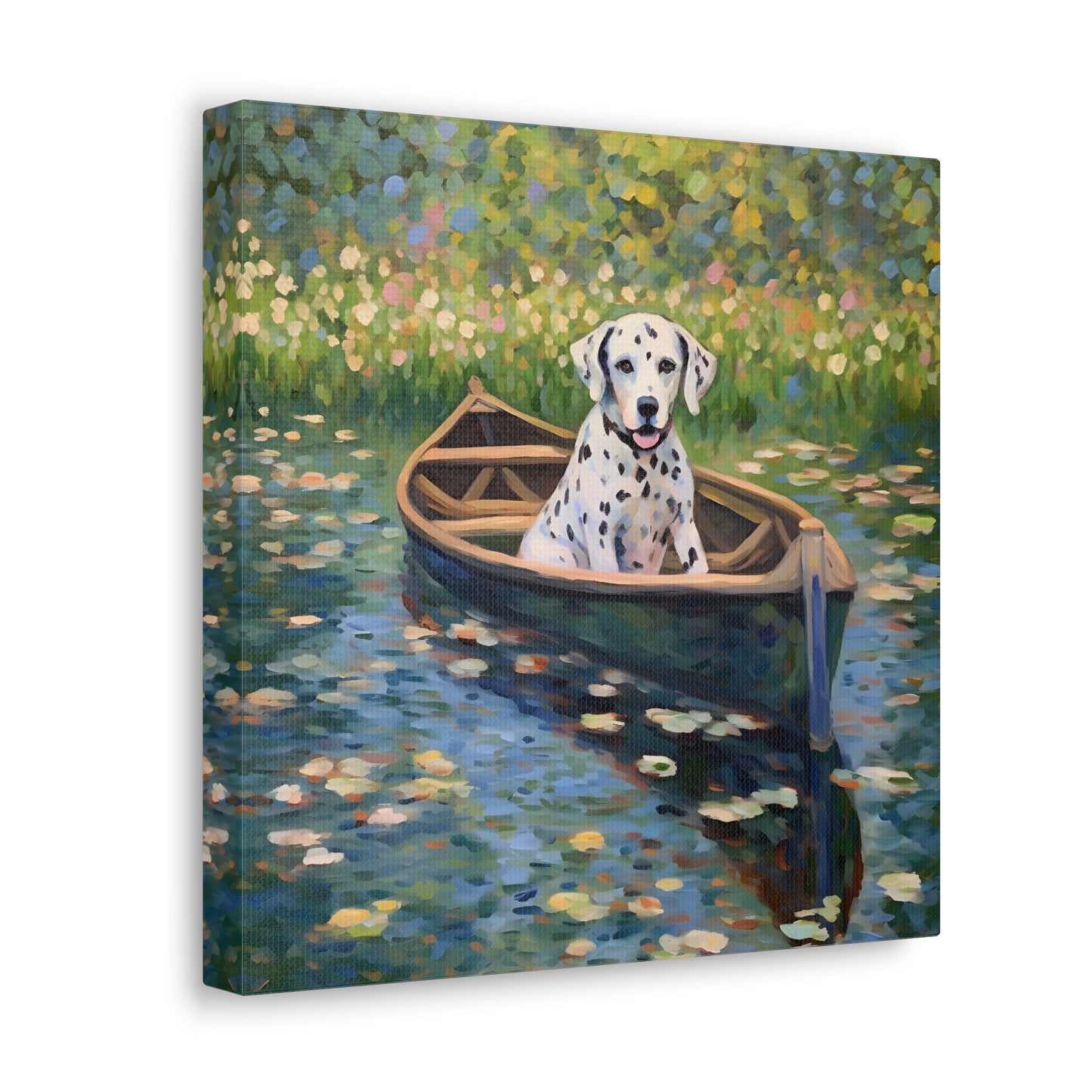 Dalmatian Monet Canvas Print