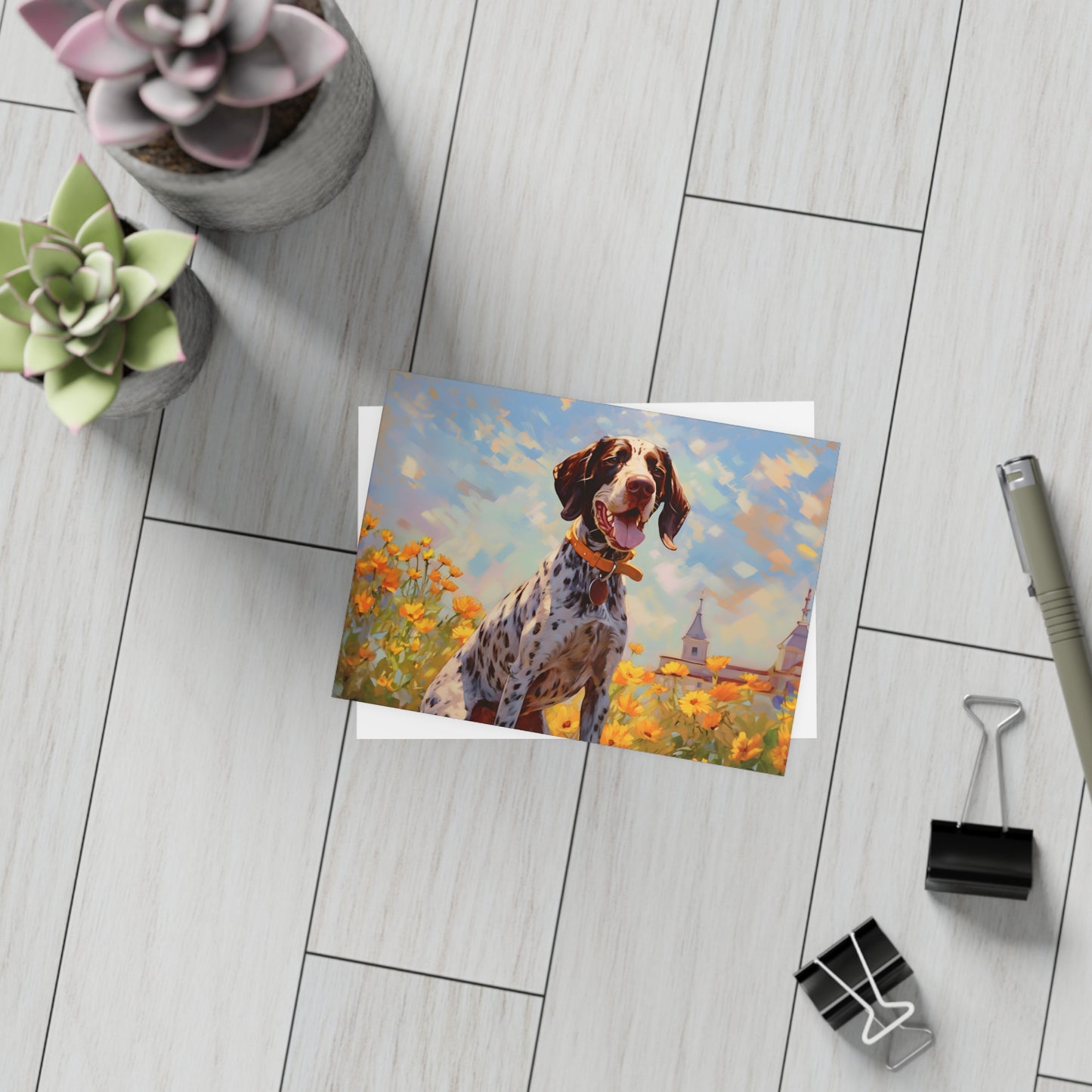 German Shorthaired Pointer Monet Postcards