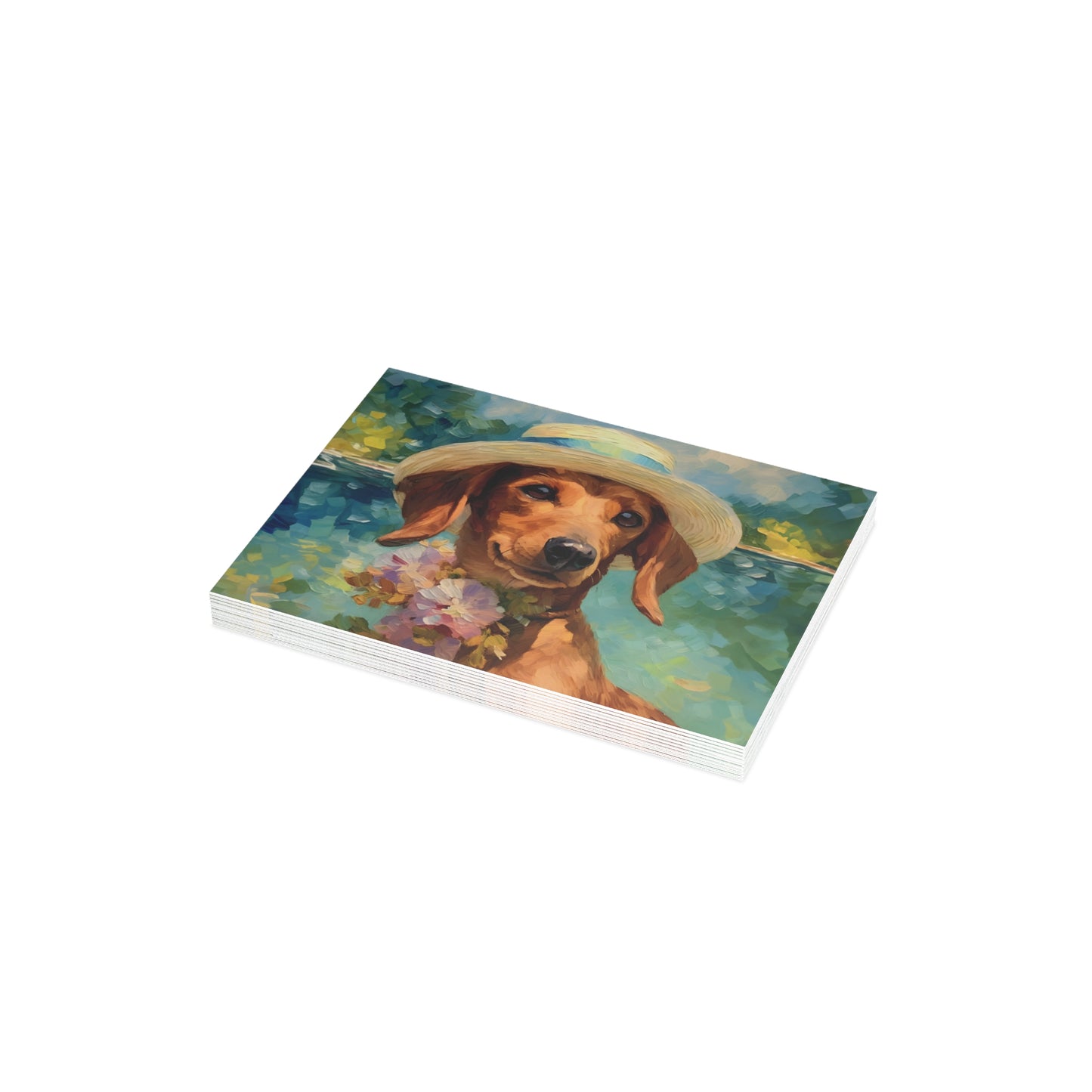 Dachshund Monet Postcards