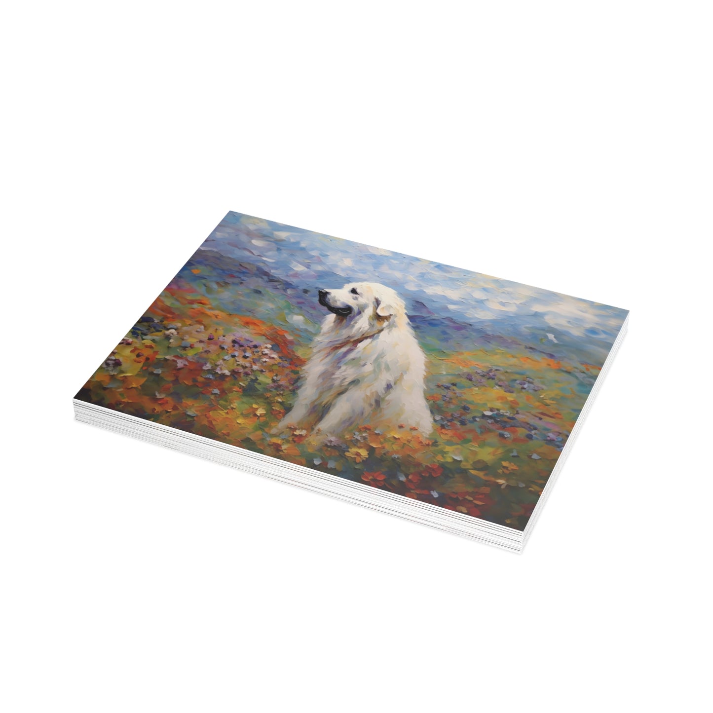 Great Pyrenees Monet Postcards