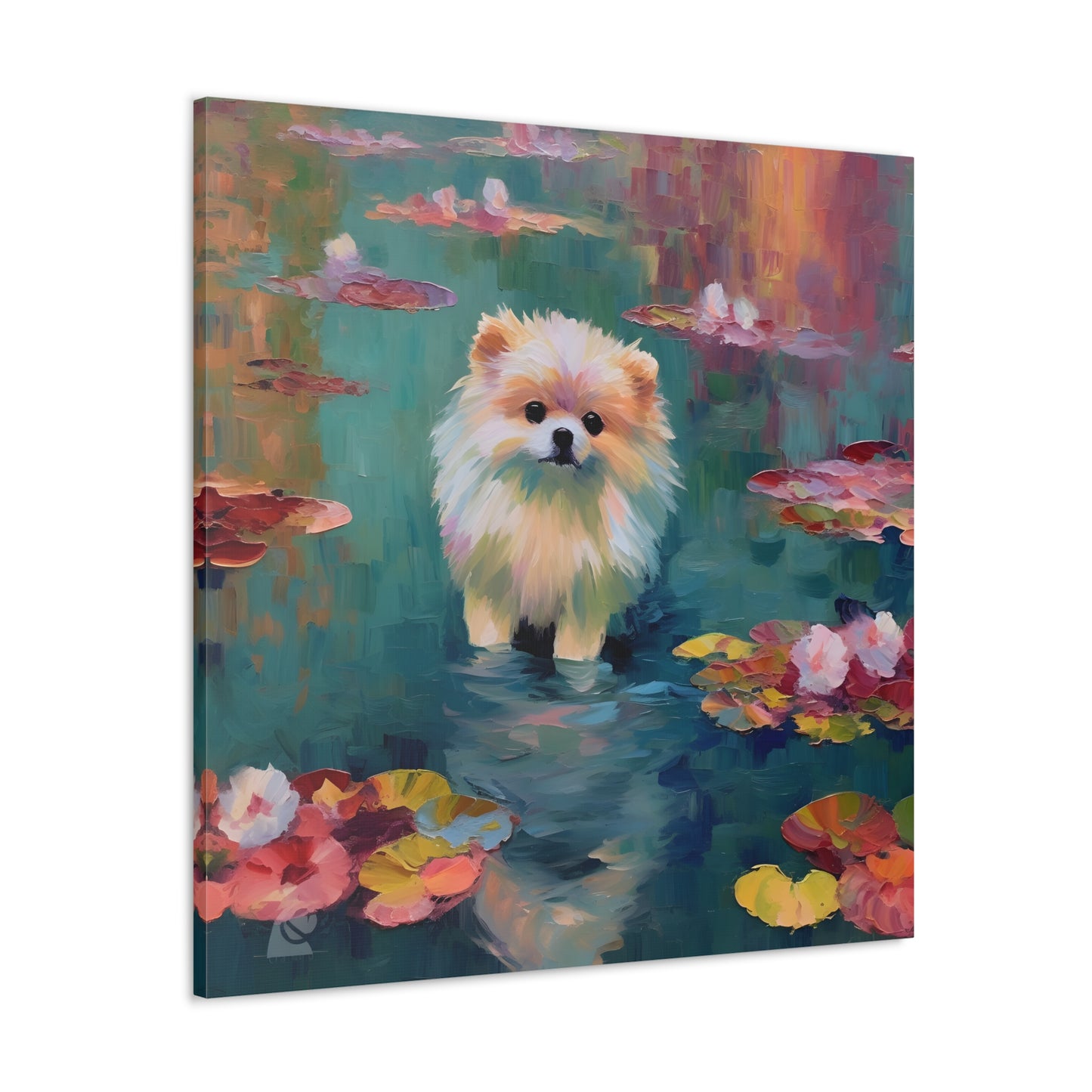 Pomeranian Monet Canvas Print