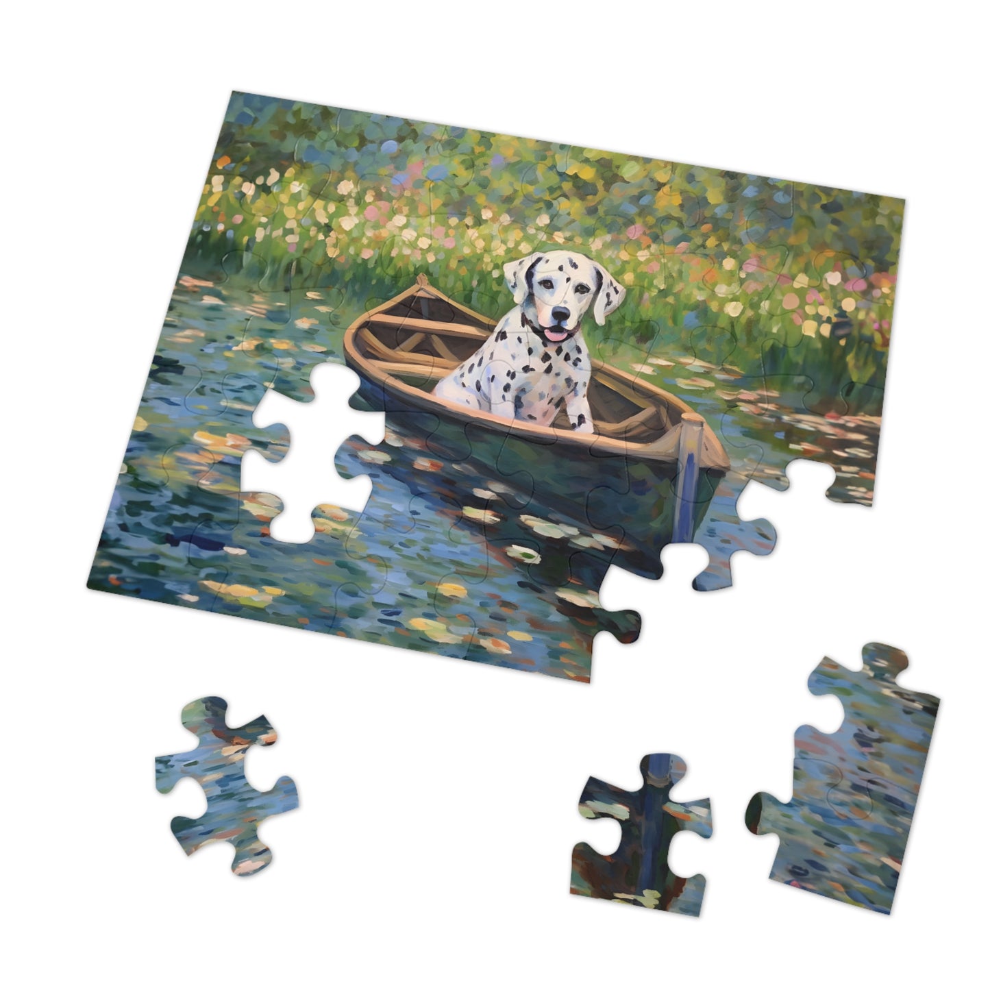 Dalmatian Monet Puzzle Jigsaw Puzzle (30, 110, 252, 500,1000-Piece)