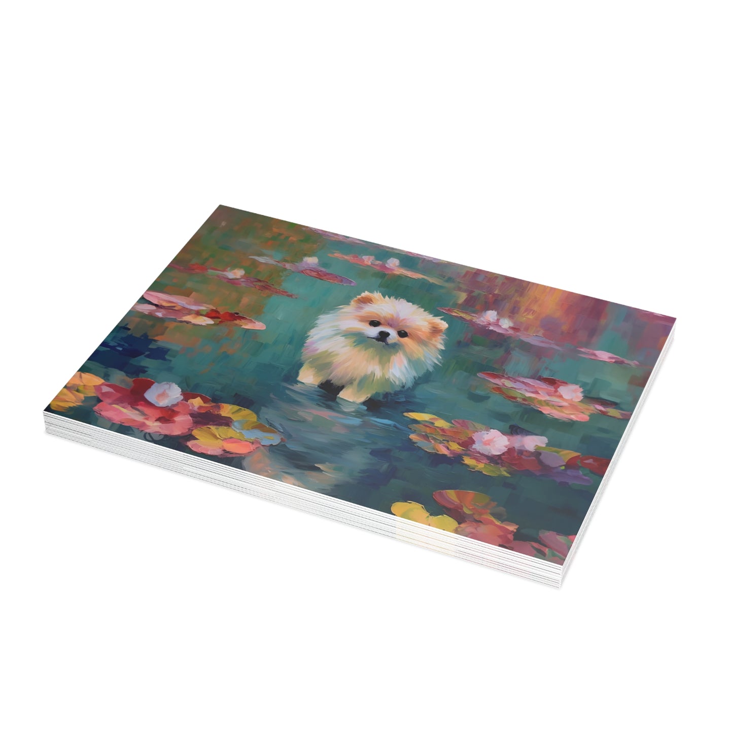 Pomeranian Monet Postcards