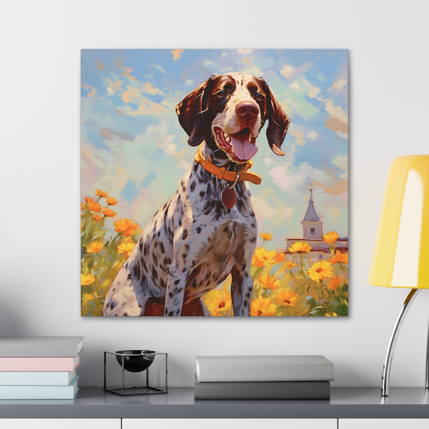 German Shorthaired Pointer Monet Canvas Print