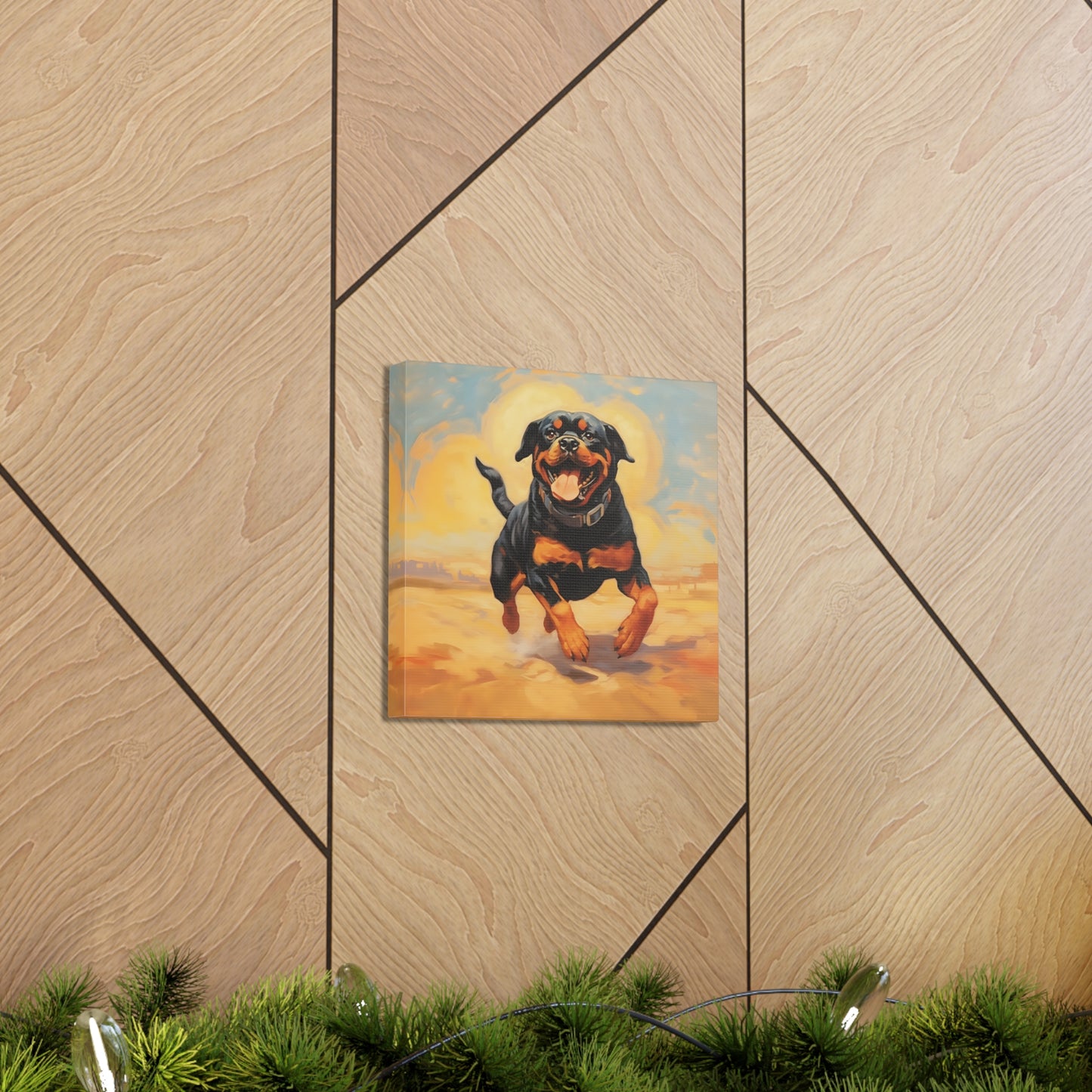 Rottweiler Dalí Canvas Print