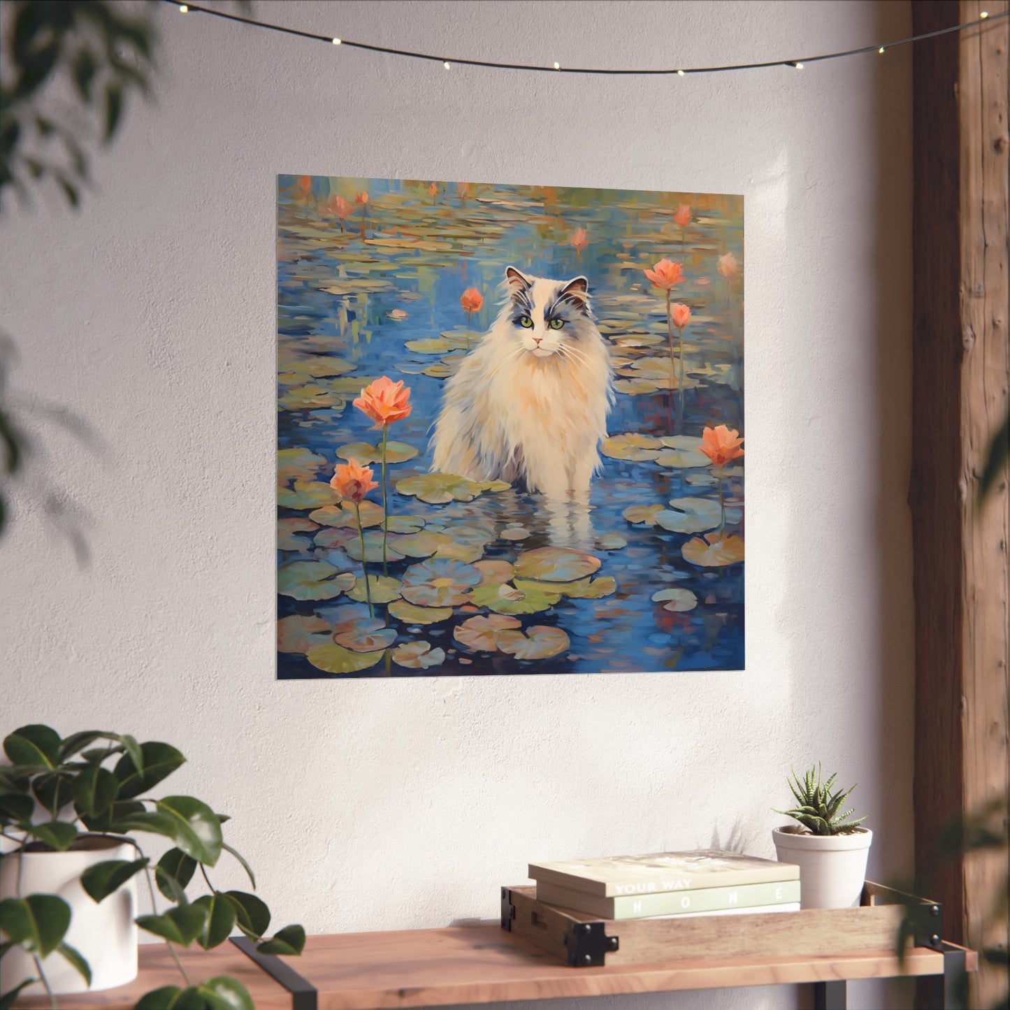 Cat Monet Giclée Print