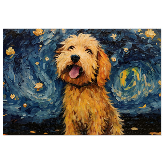 Golden Doodle Van Gogh Puzzle (30, 110, 252, 500,1000-Piece)