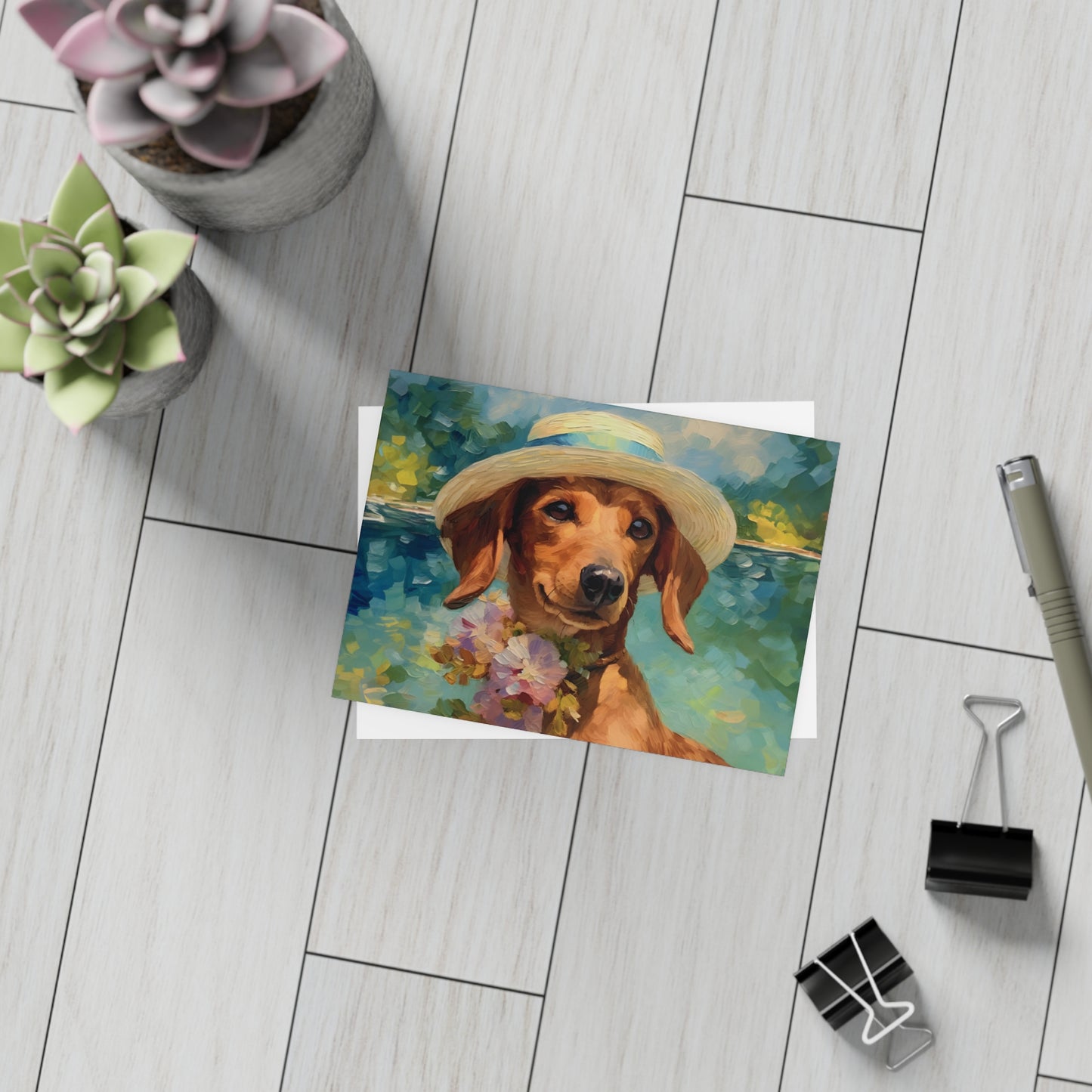 Dachshund Monet Postcards