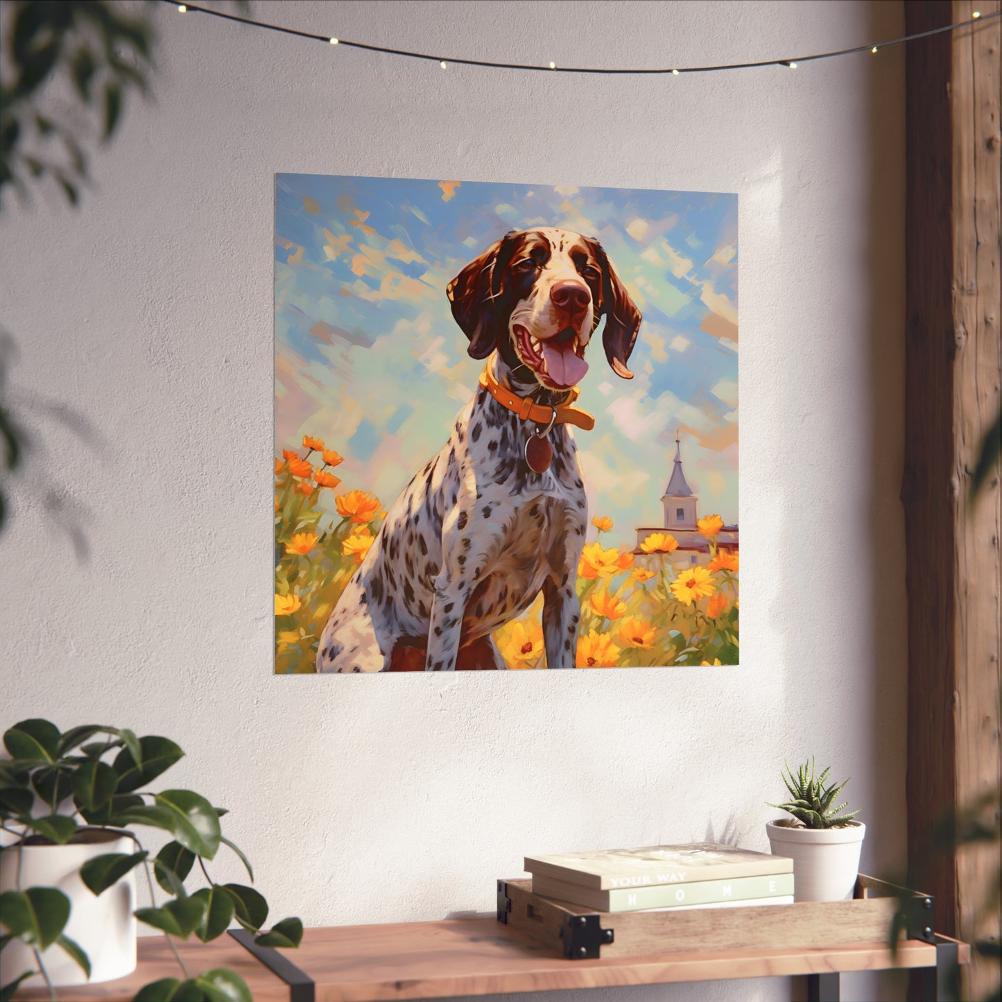 German Shorthaired Pointer Monet Giclée Print