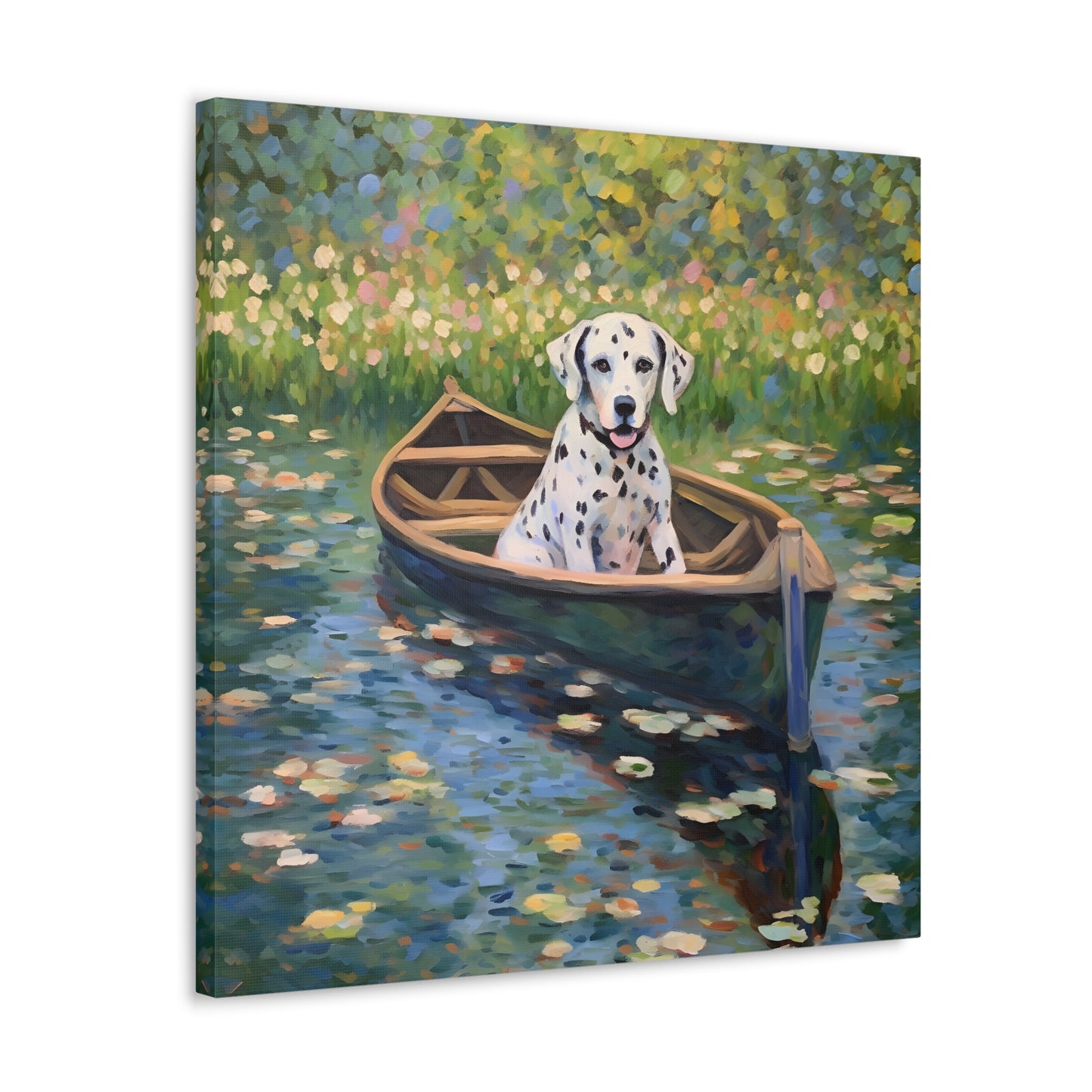 Dalmatian Monet Canvas Print