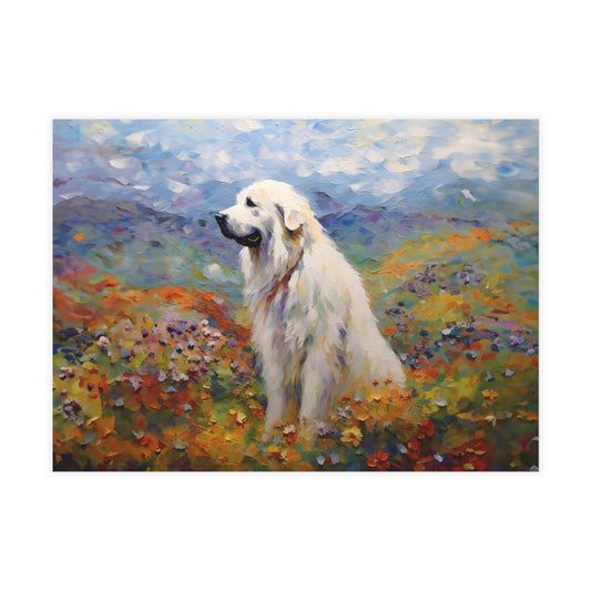 Great Pyrenees Monet Postcards