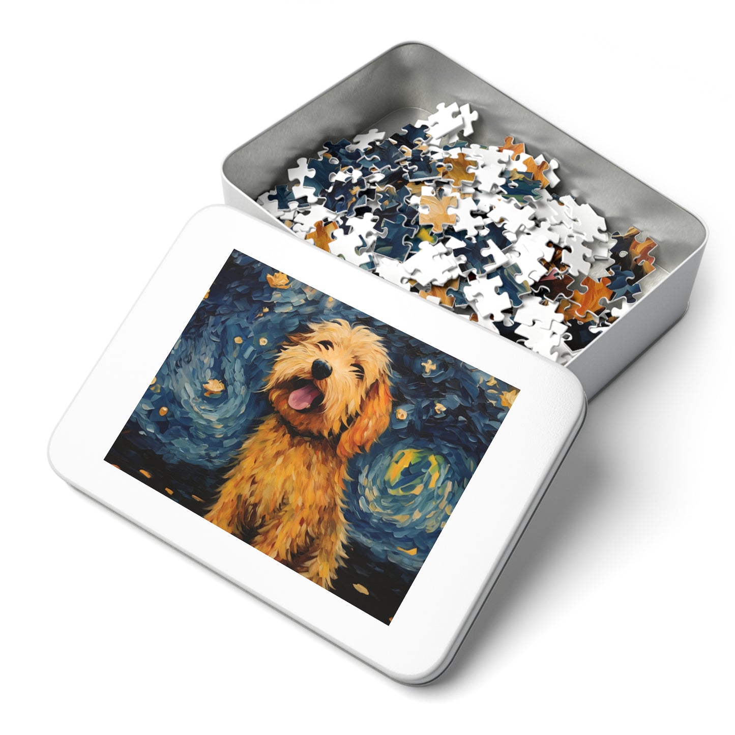 Golden Doodle Van Gogh Puzzle (30, 110, 252, 500,1000-Piece)