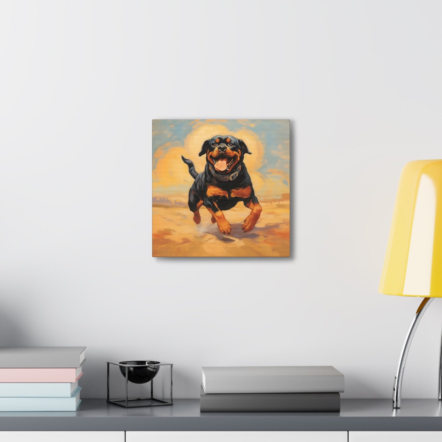 Rottweiler Dalí Canvas Print