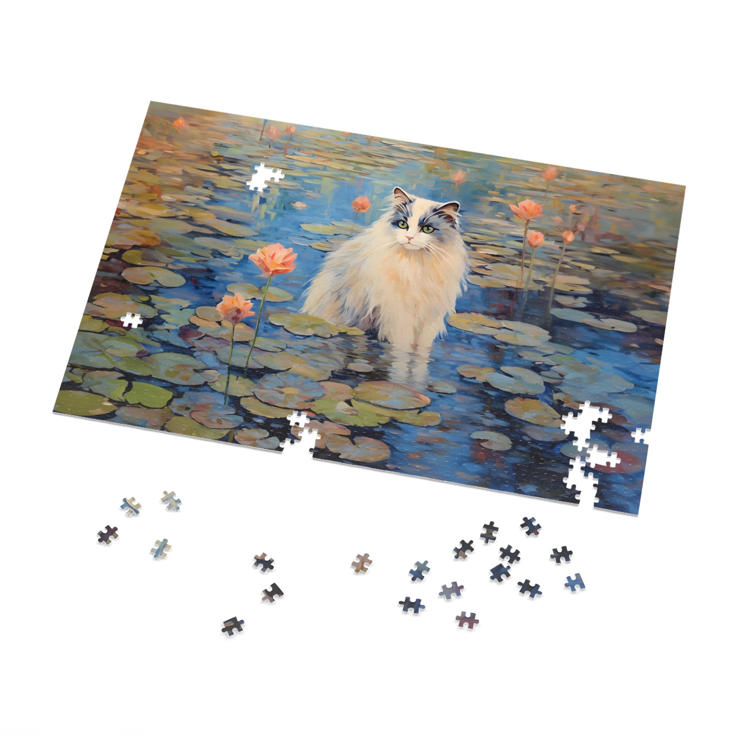 Cat Monet Puzzle (30, 110, 252, 500,1000-Piece)