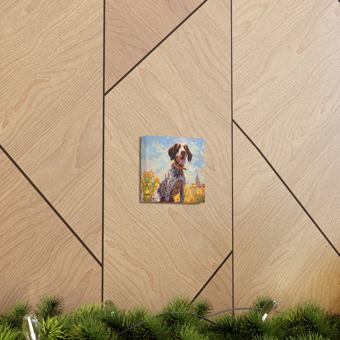 German Shorthaired Pointer Monet Canvas Print