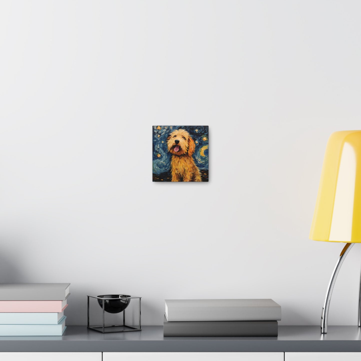 Golden Doodle Van Gogh Canvas Print