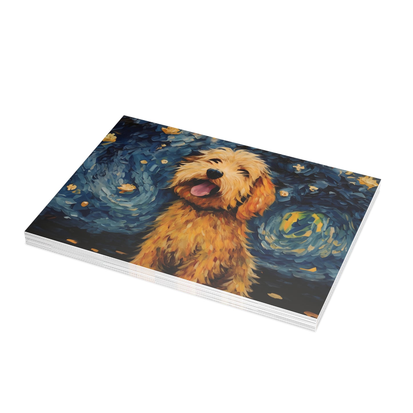 Golden Doodle Van Gogh Postcards