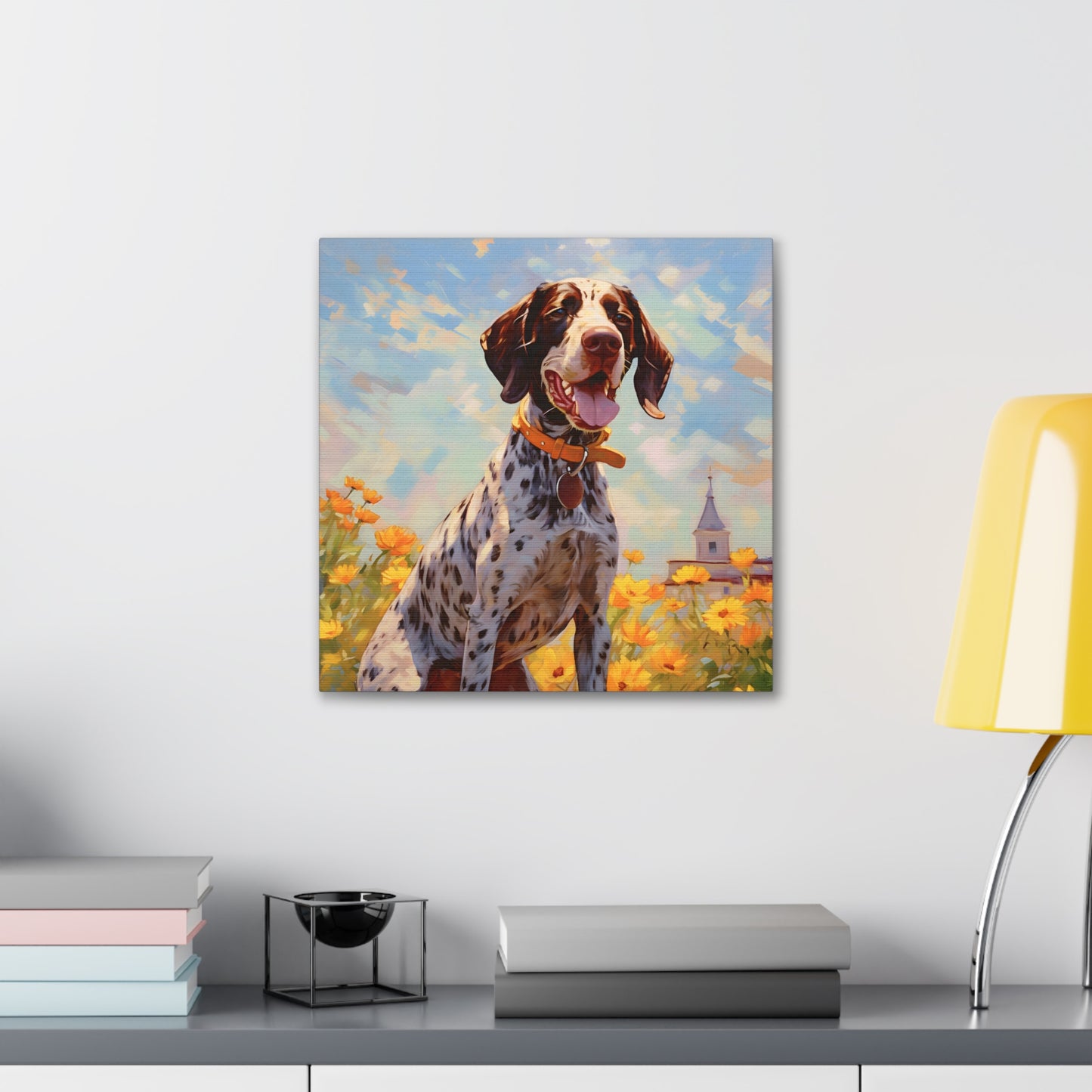 German Shorthaired Pointer Monet Canvas Print