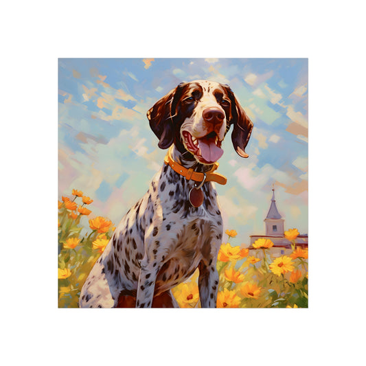 German Shorthaired Pointer Monet Giclée Print