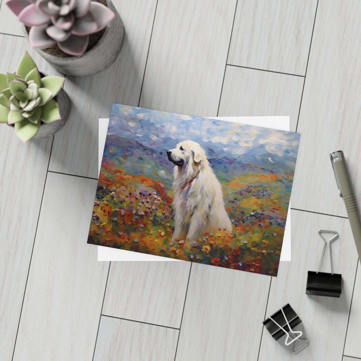 Great Pyrenees Monet Postcards