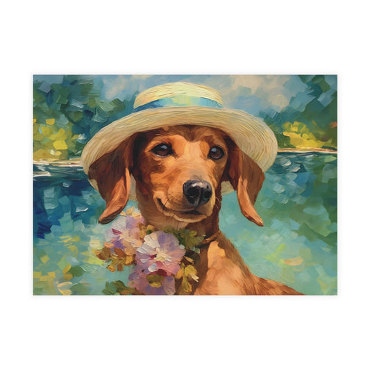 Dachshund Monet Postcards