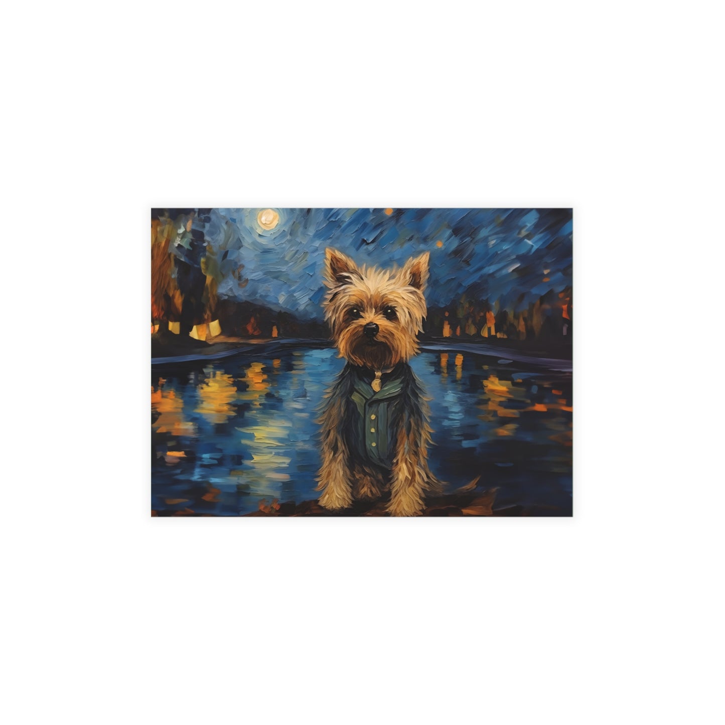 Yorkie Van Gogh Postcards