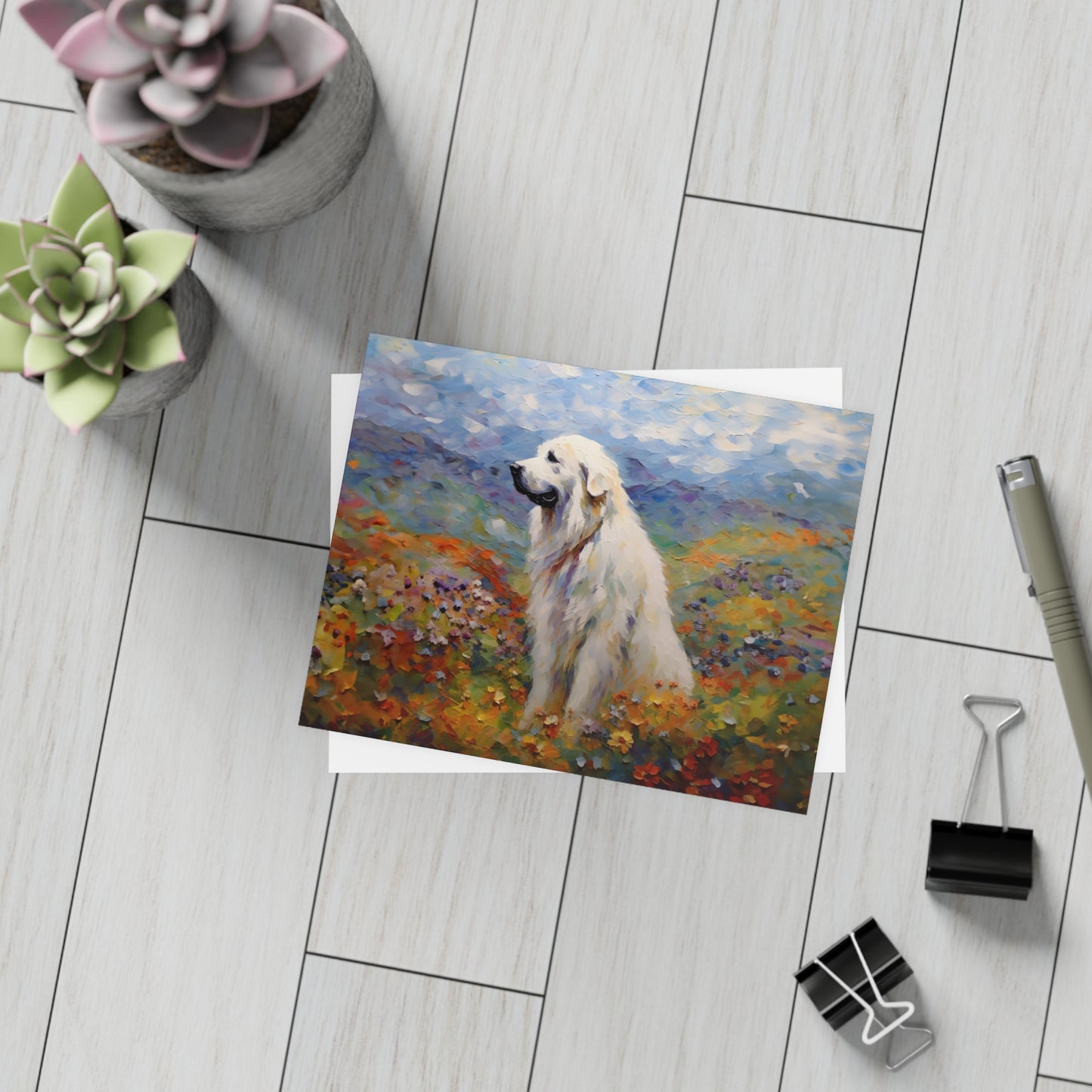 Great Pyrenees Monet Postcards