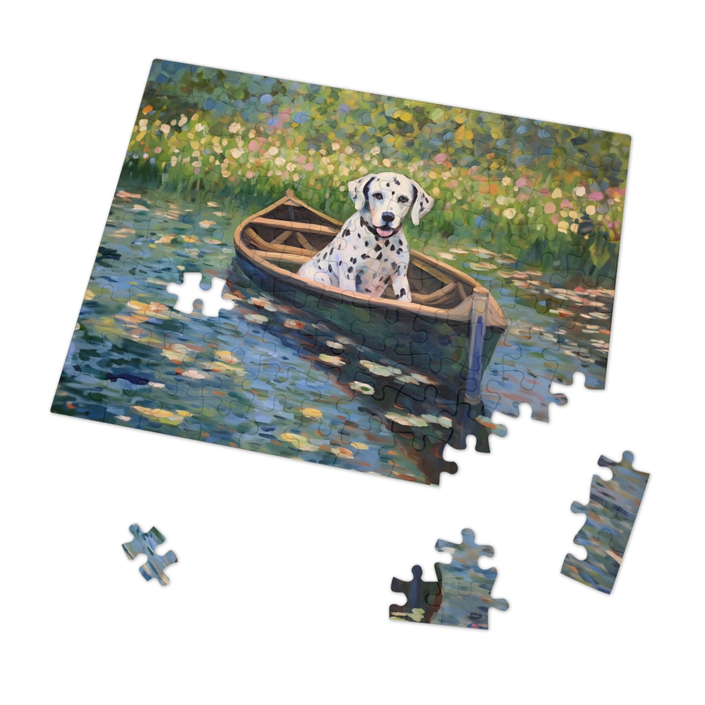 Dalmatian Monet Puzzle Jigsaw Puzzle (30, 110, 252, 500,1000-Piece)