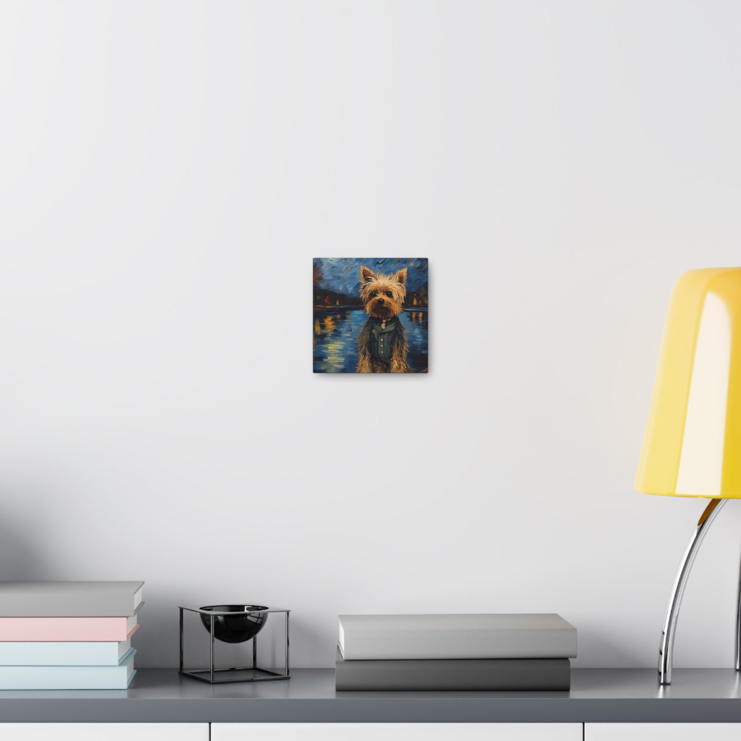 Yorkie Van Gogh Canvas Print