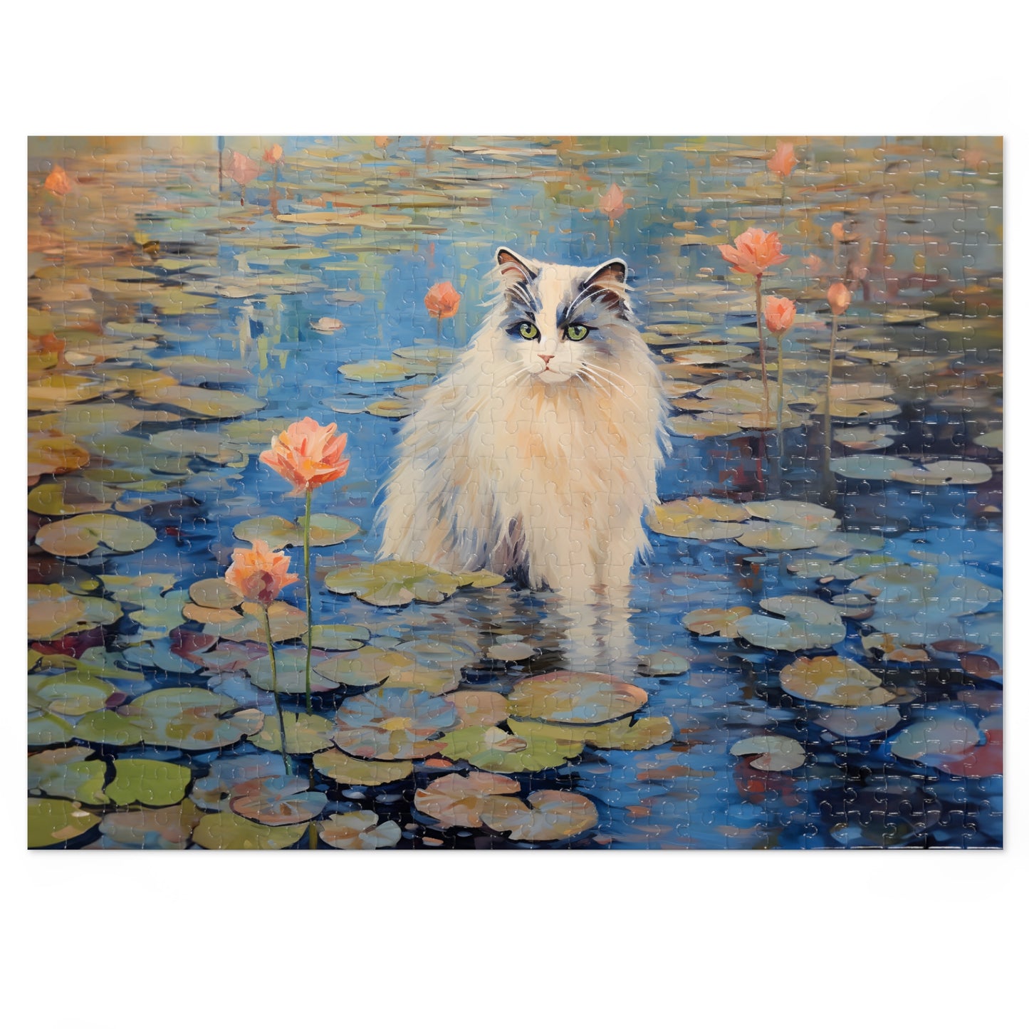 Cat Monet Puzzle (30, 110, 252, 500,1000-Piece)