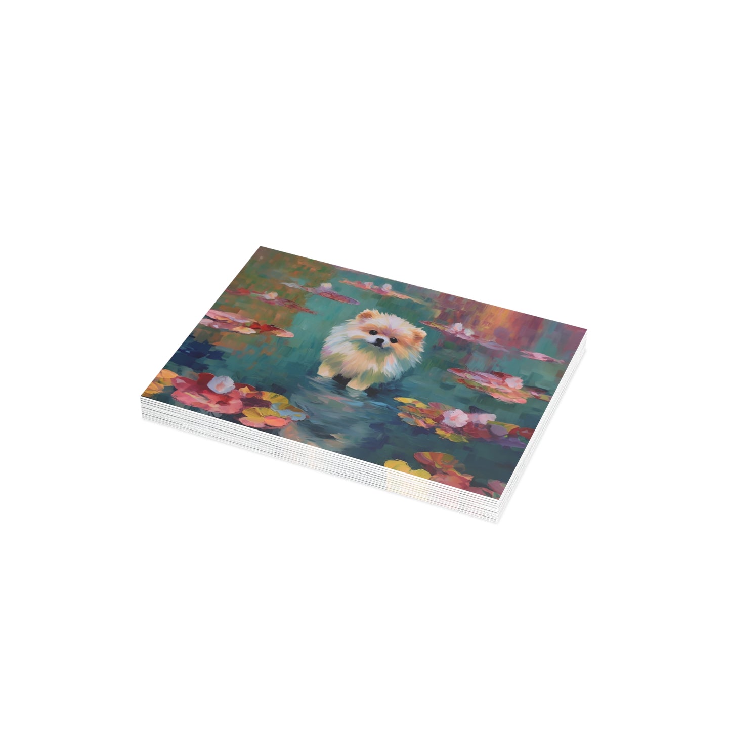 Pomeranian Monet Postcards