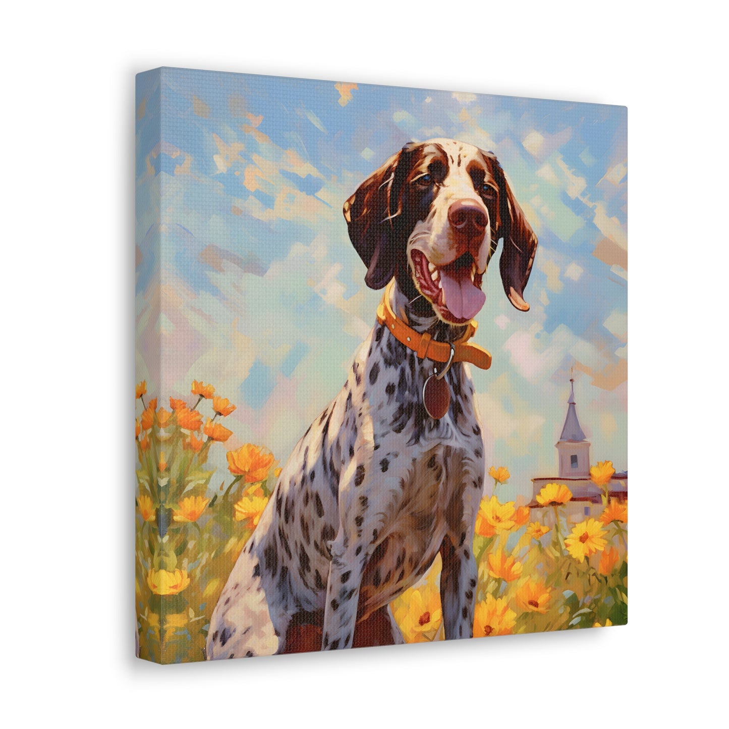 German Shorthaired Pointer Monet Canvas Print