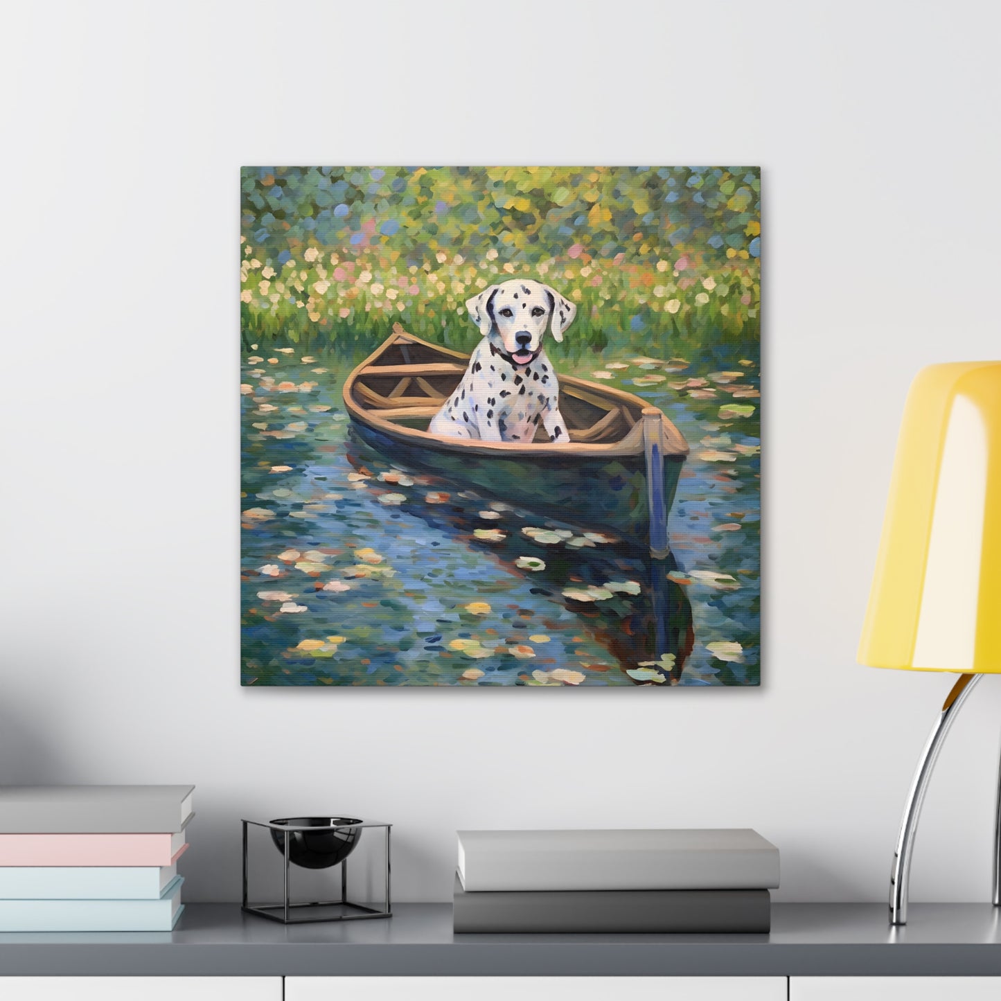 Dalmatian Monet Canvas Print