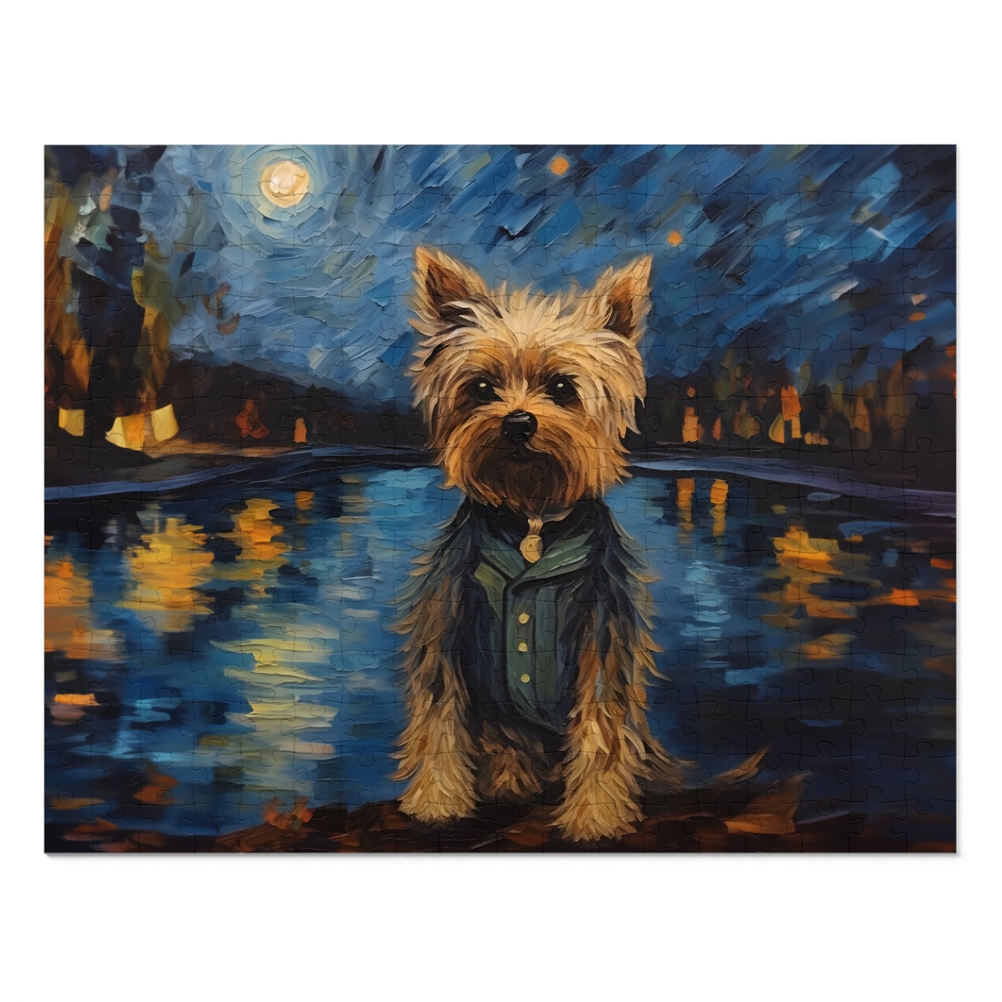 Yorkie Van Gogh Puzzle (30, 110, 252, 500,1000-Piece)