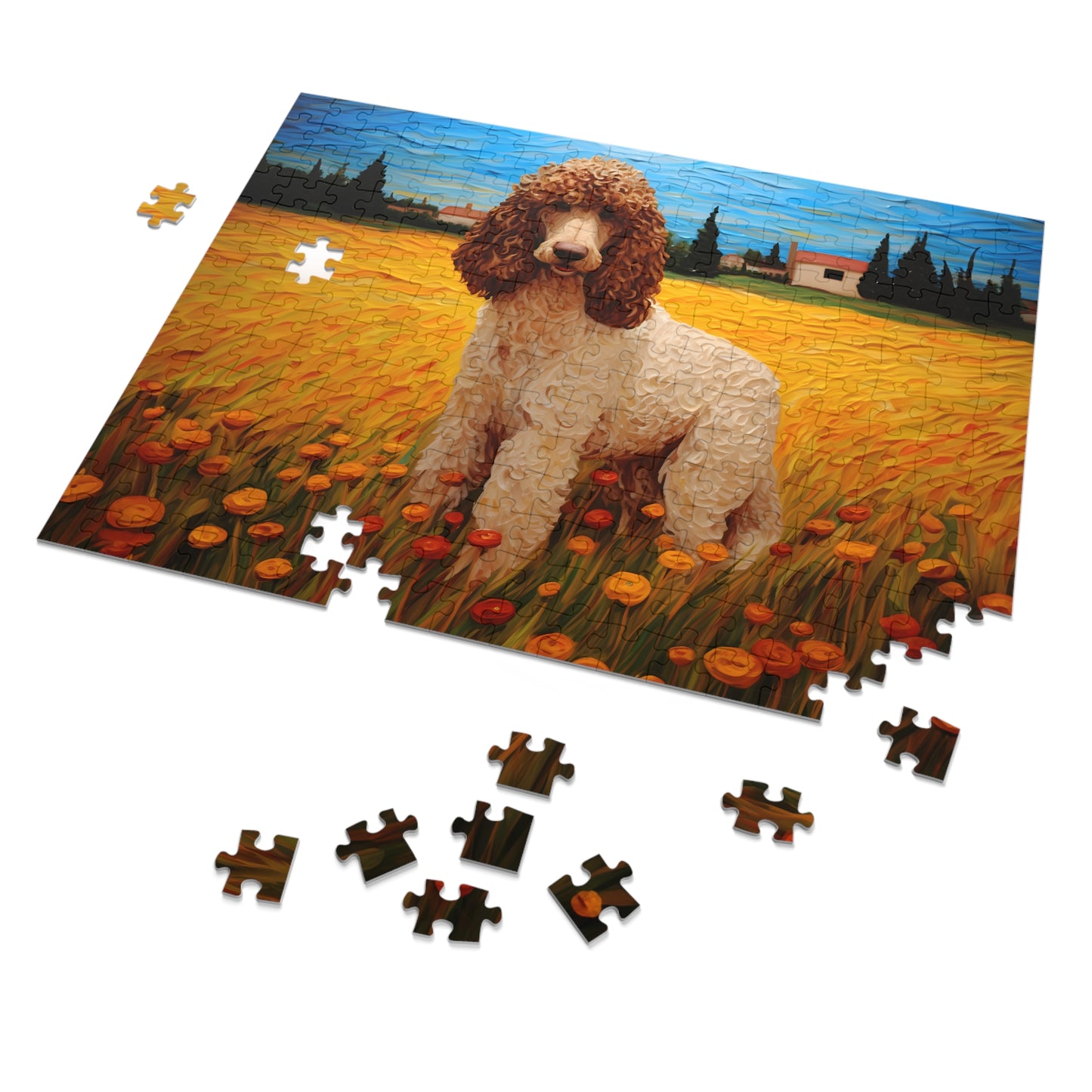 Standard Poodle Van Gogh Puzzle (30, 110, 252, 500,1000-Piece)