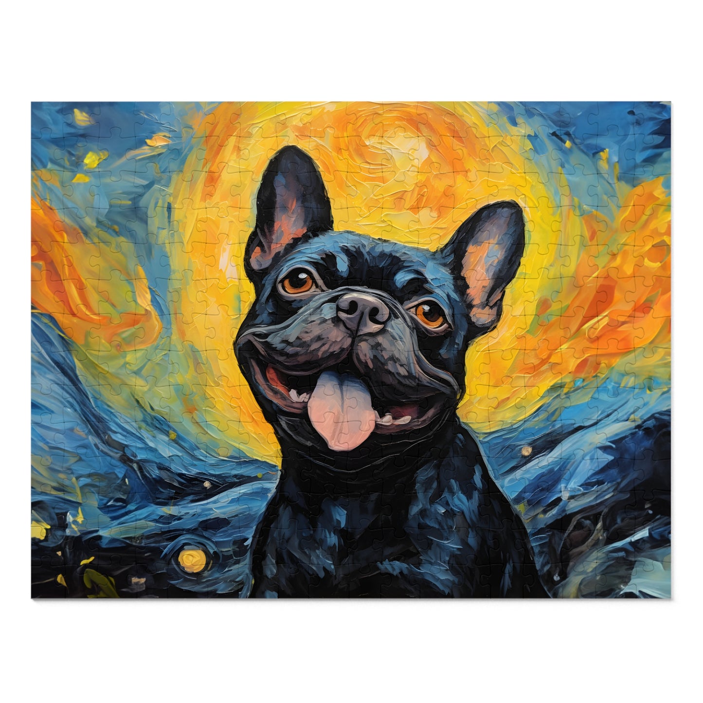 French Bulldog Van Gogh Puzzle (30, 110, 252, 500,1000-Piece)